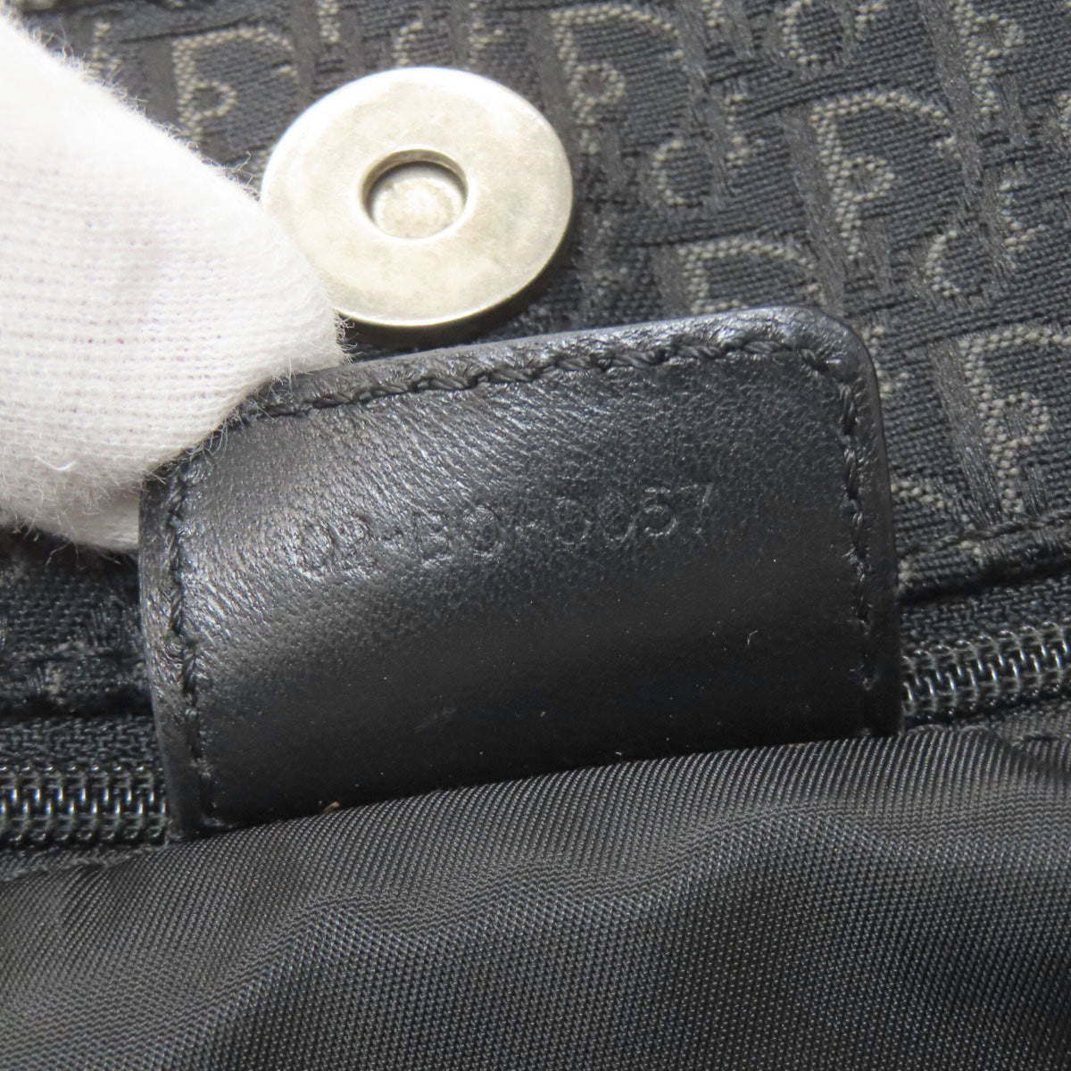 Christian Dior Black Canvas Tote Bag (Pre-Owned)