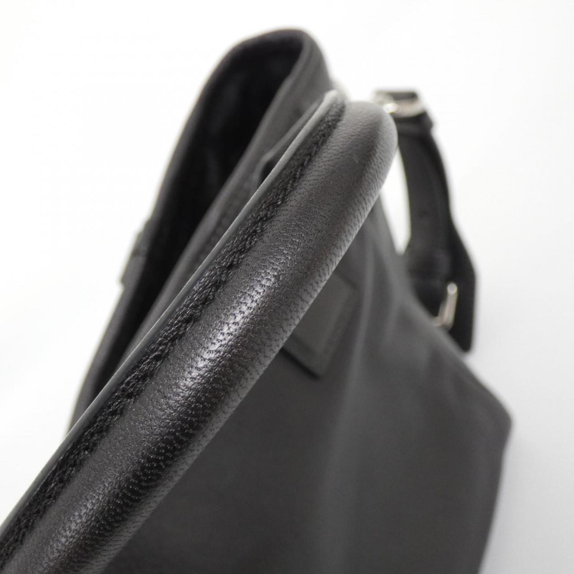 Loewe Gunmetal Leather Handbag (Pre-Owned)