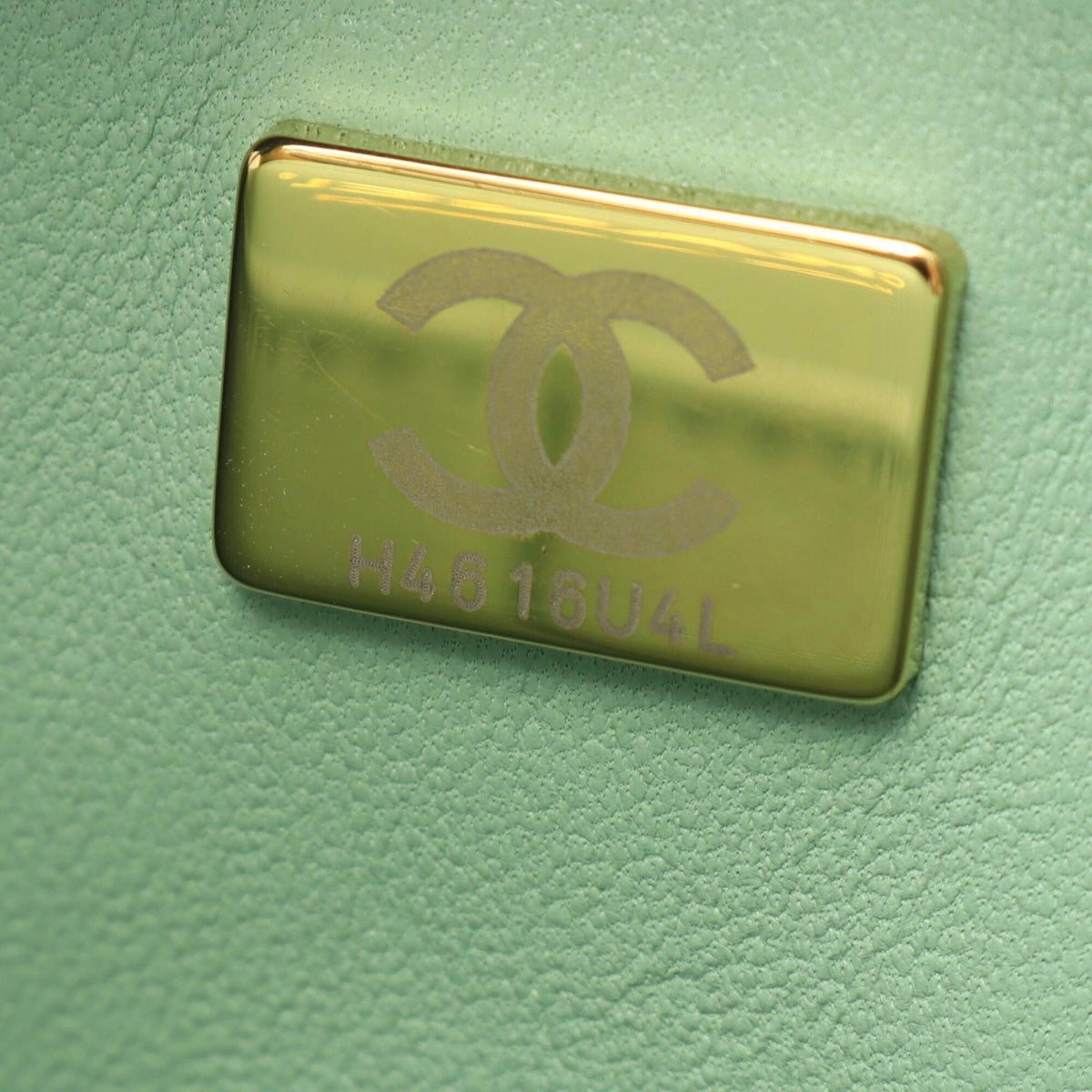 Chanel Matelasse Green Grained Calfskin Handbag Shoulder Bag (Pre-Owned)