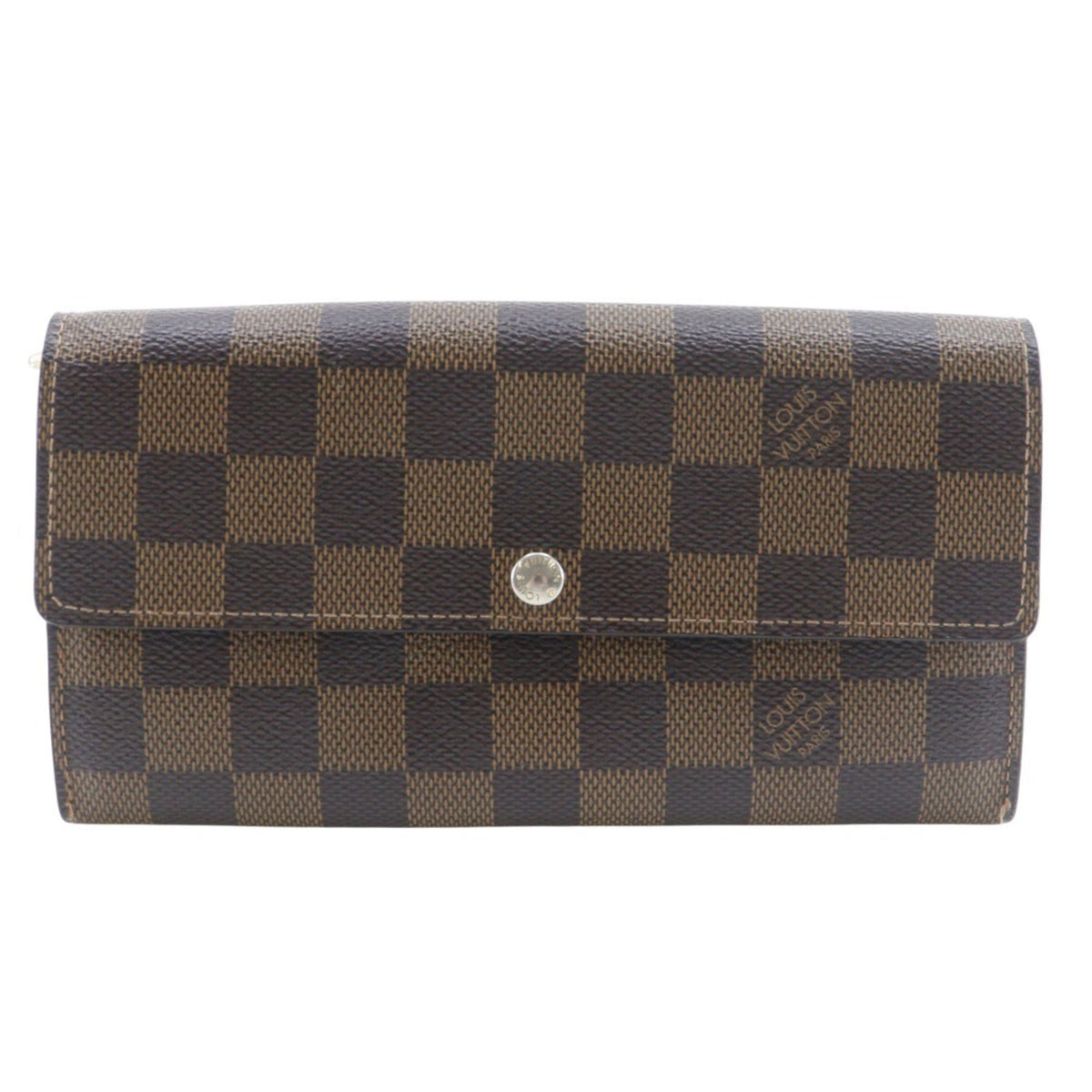 Louis Vuitton Damier Brown Damier Canvas Long Wallet (Bi-Fold) (Pre-Owned)