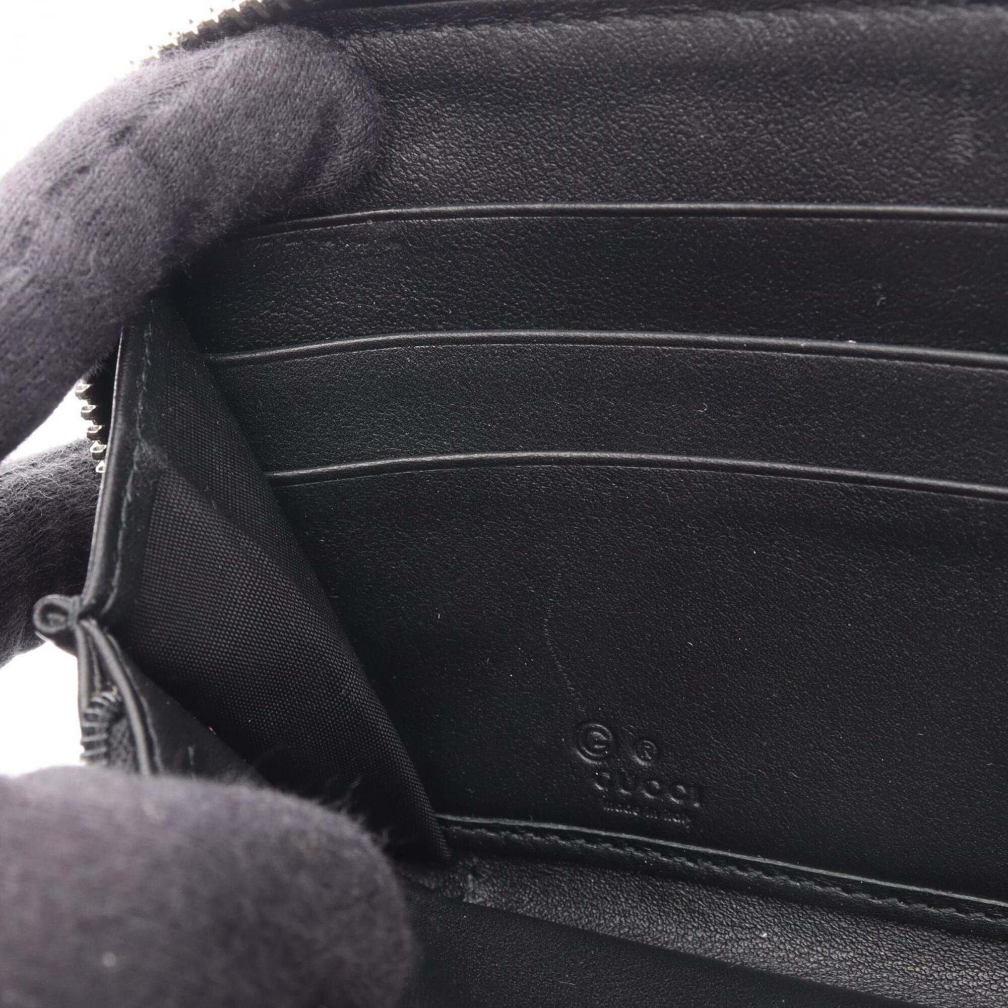 Gucci Black Leather Long Wallet (Bi-Fold) (Pre-Owned)