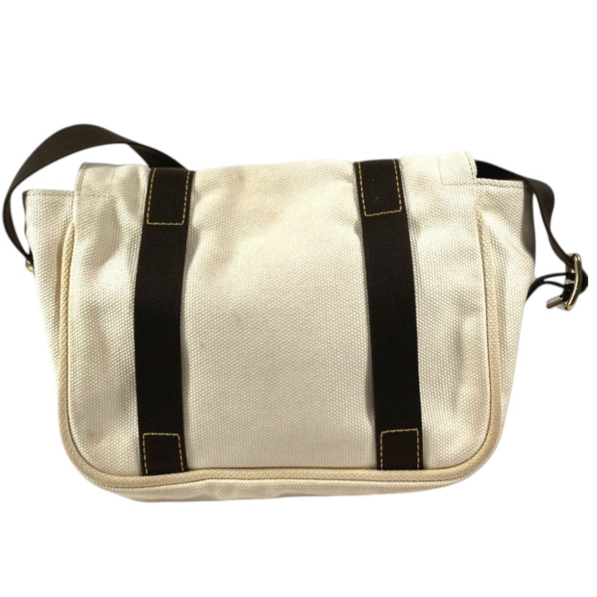 Louis Vuitton Ecru White Canvas Shoulder Bag (Pre-Owned)