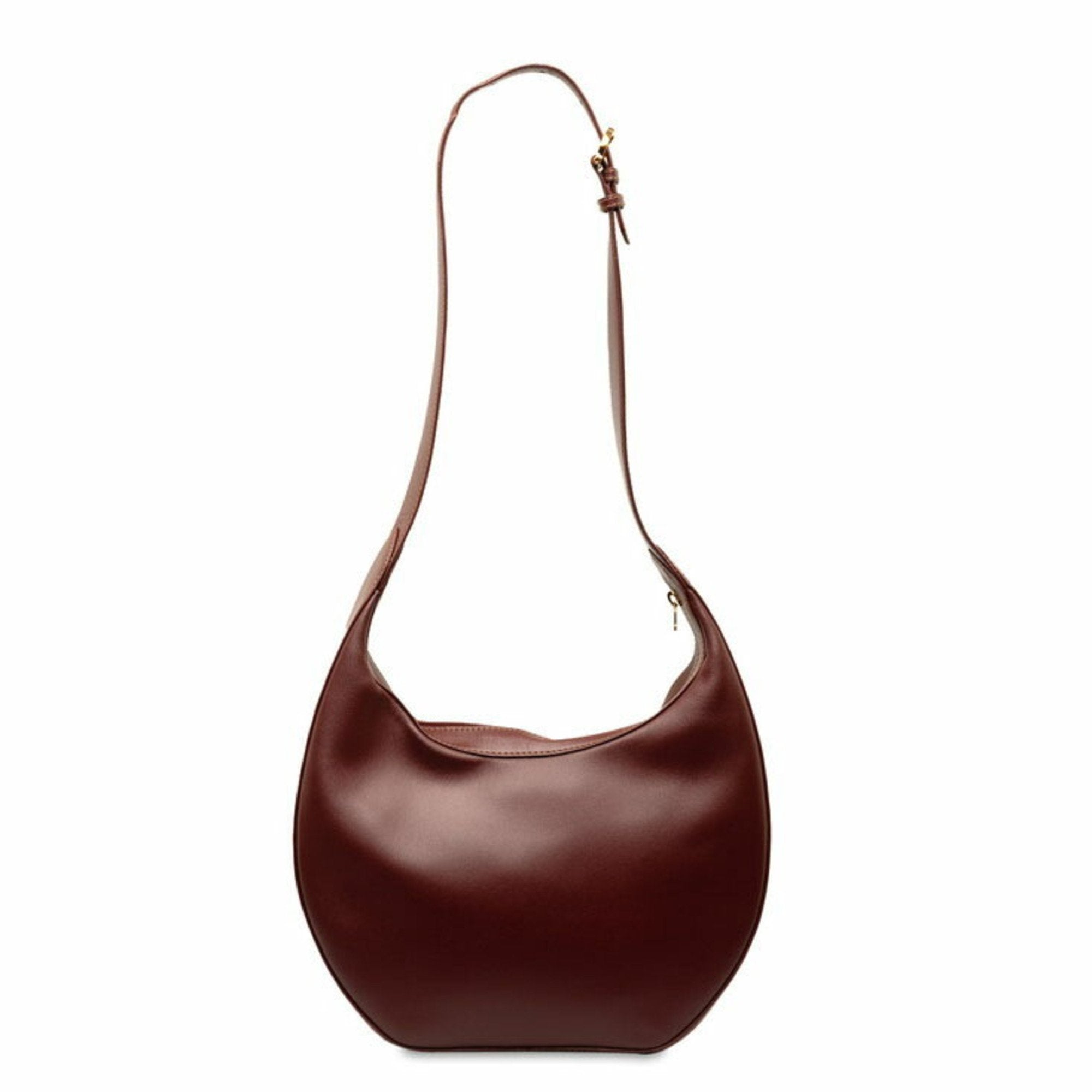 Cartier Bordeaux Wine Red Leather Shoulder Bag (Pre-Owned)