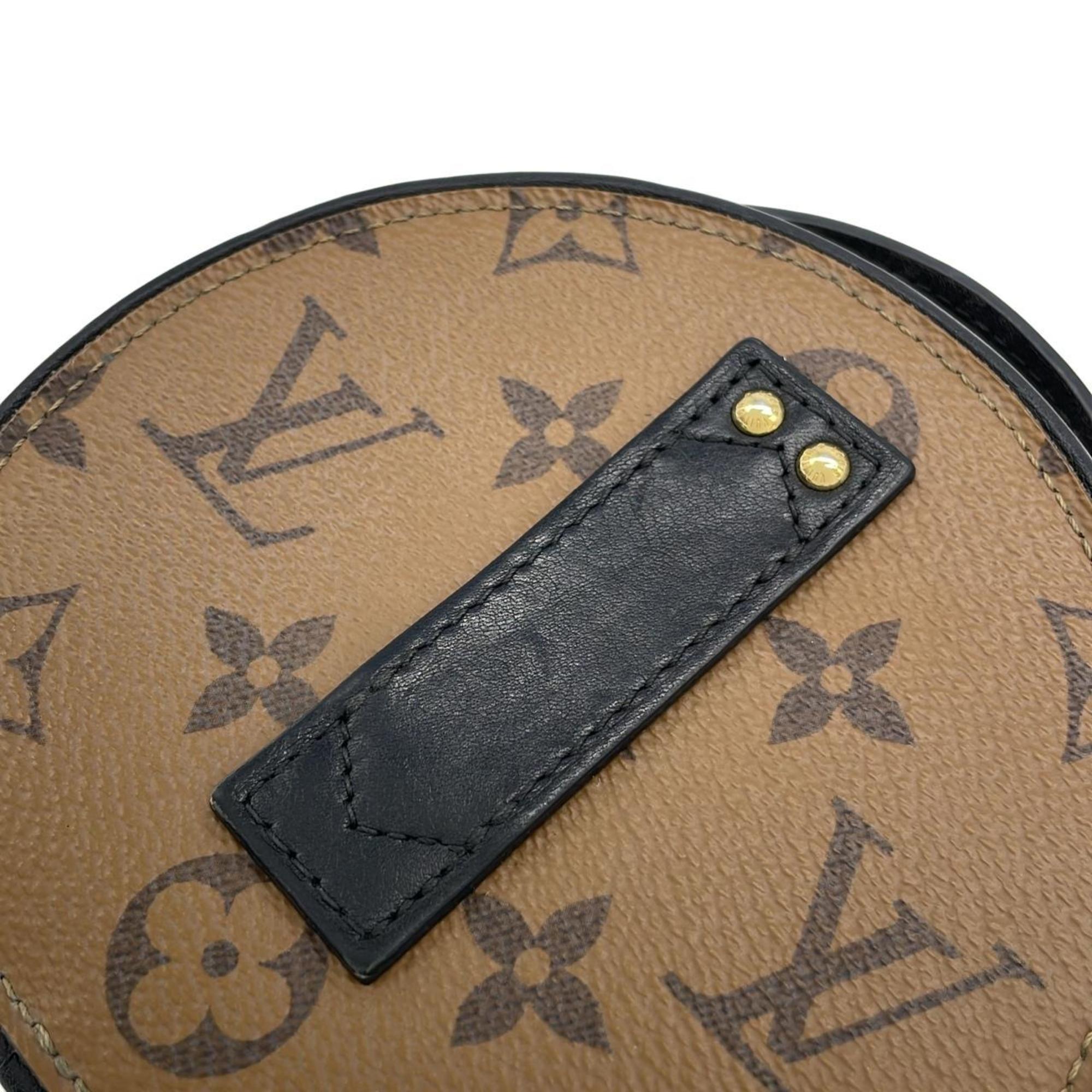 Louis Vuitton Marron Coated Canvas Shoulder Bag (Pre-Owned)