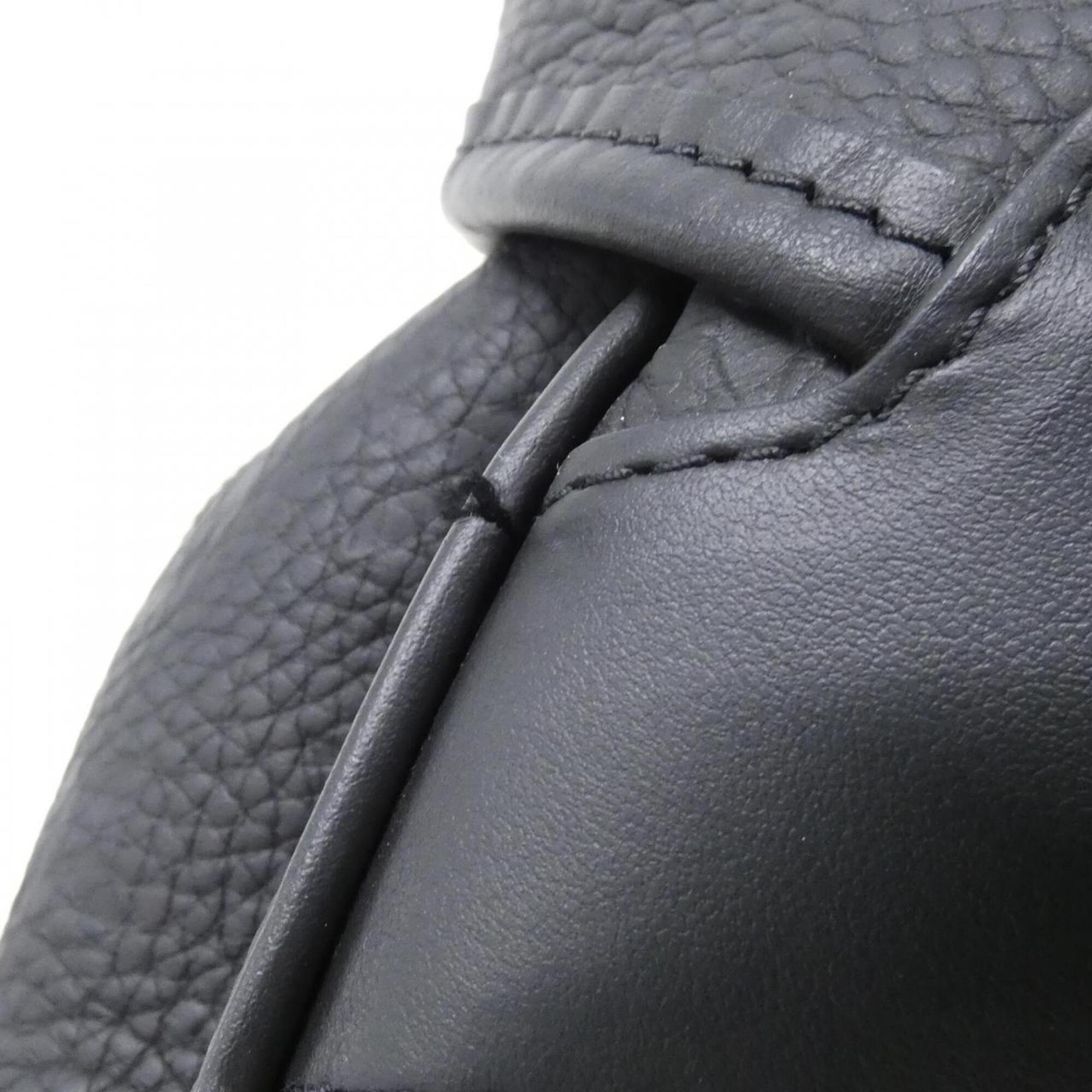 Louis Vuitton Black Leather Backpack (Pre-Owned)