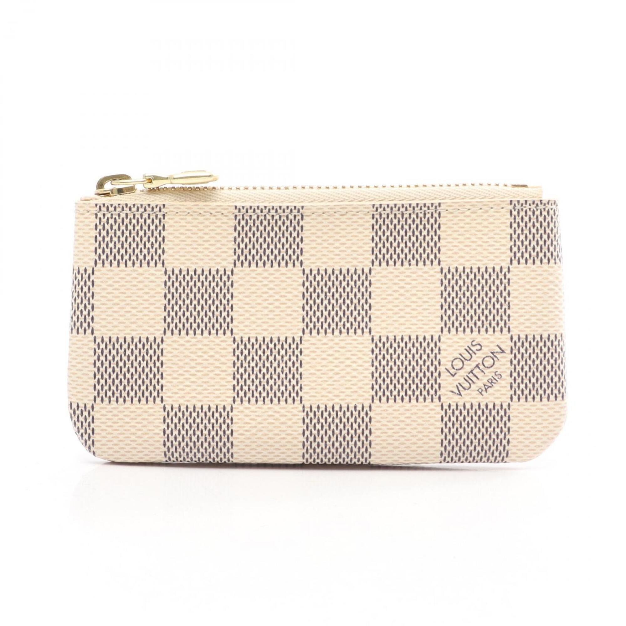 Louis Vuitton Damier Azur White Pvc Coin Purse/Coin Case (Pre-Owned)
