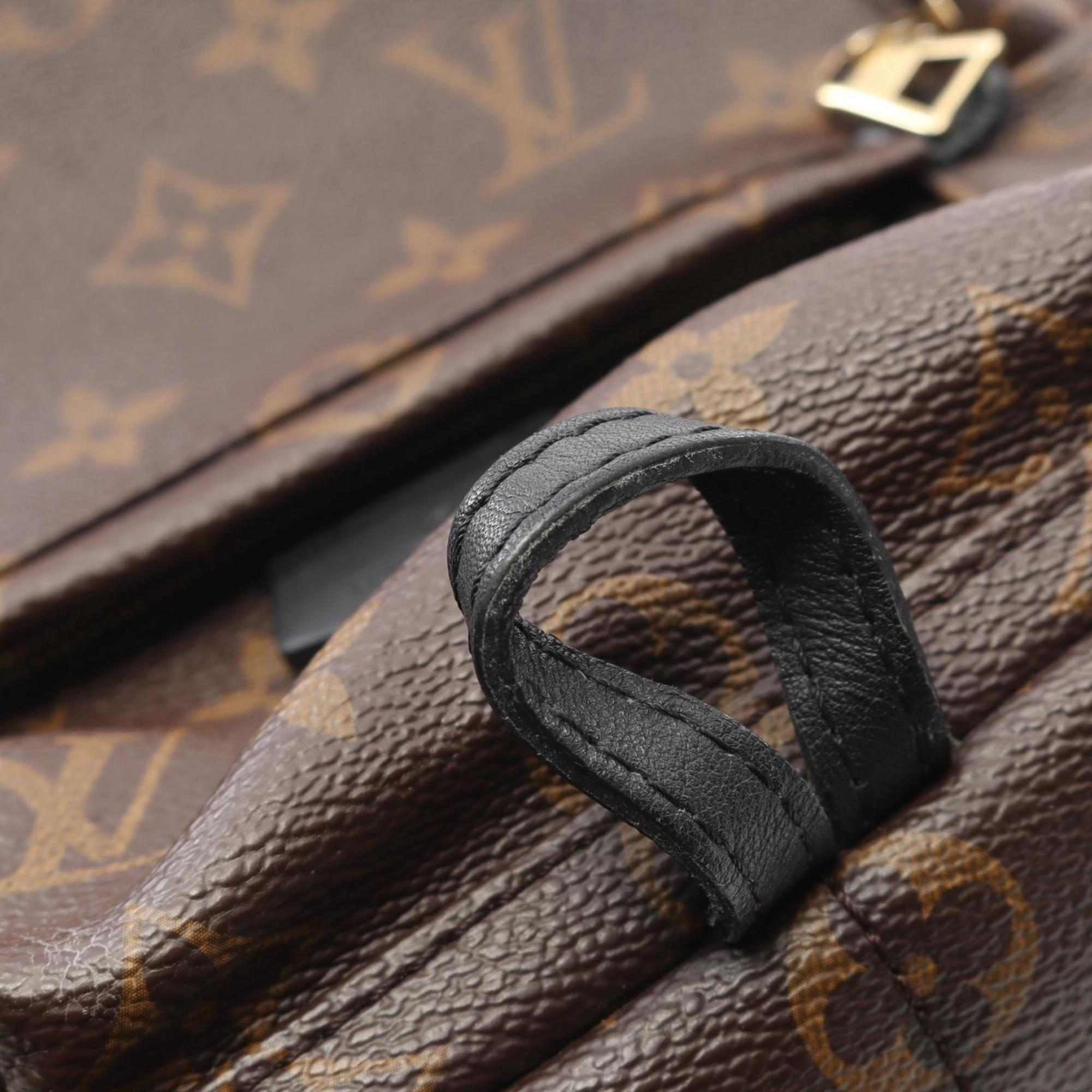 Louis Vuitton Black Brown Monogram Coated Canvas Backpack (Pre-Owned)