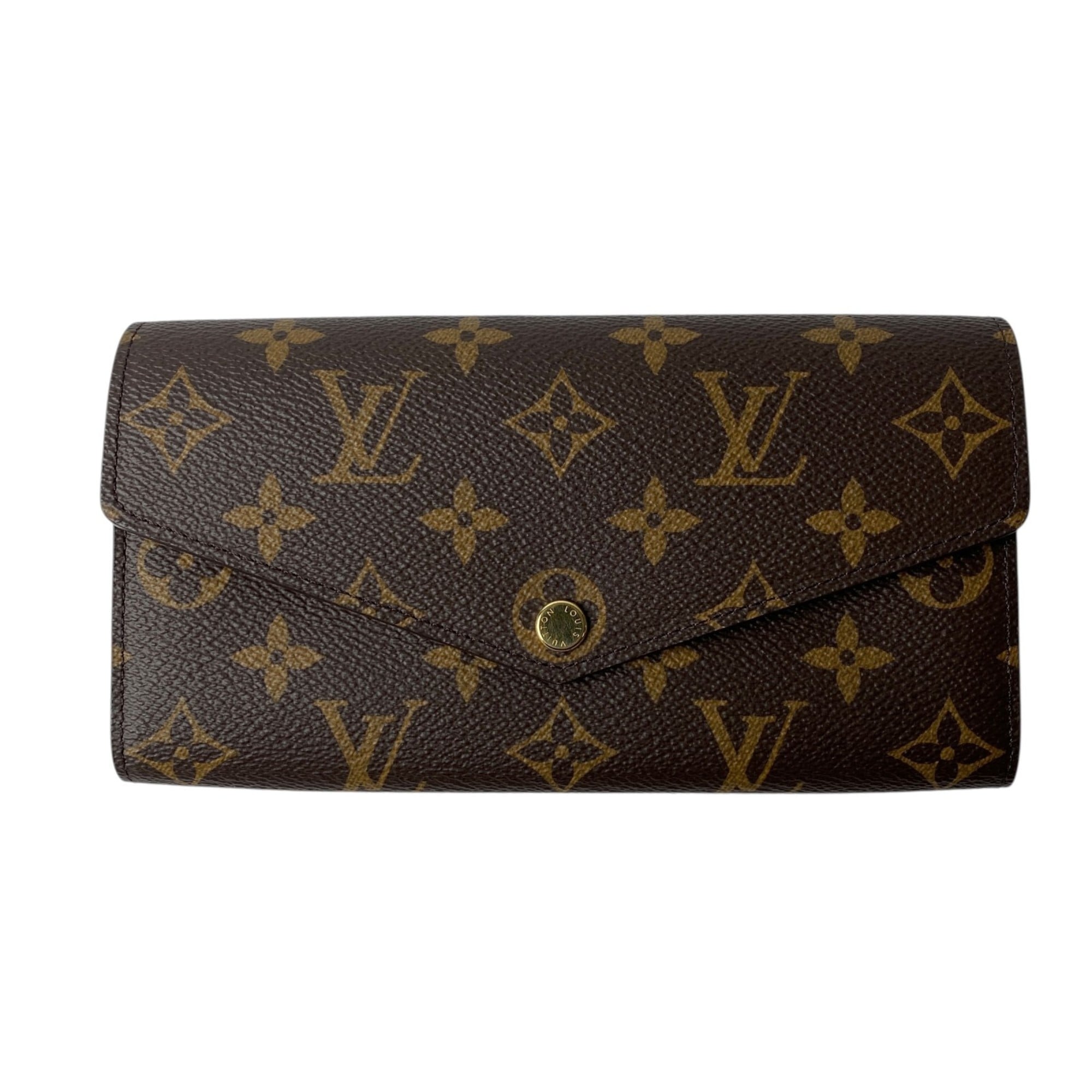 Louis Vuitton Monogram Brown Pvc Long Wallet (Bi-Fold) (Pre-Owned)