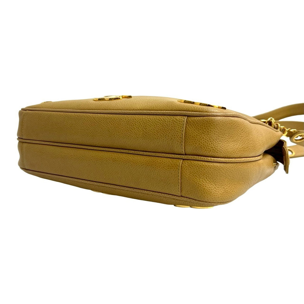 Chanel Beige Grained Calfskin Tote Bag (Pre-Owned)