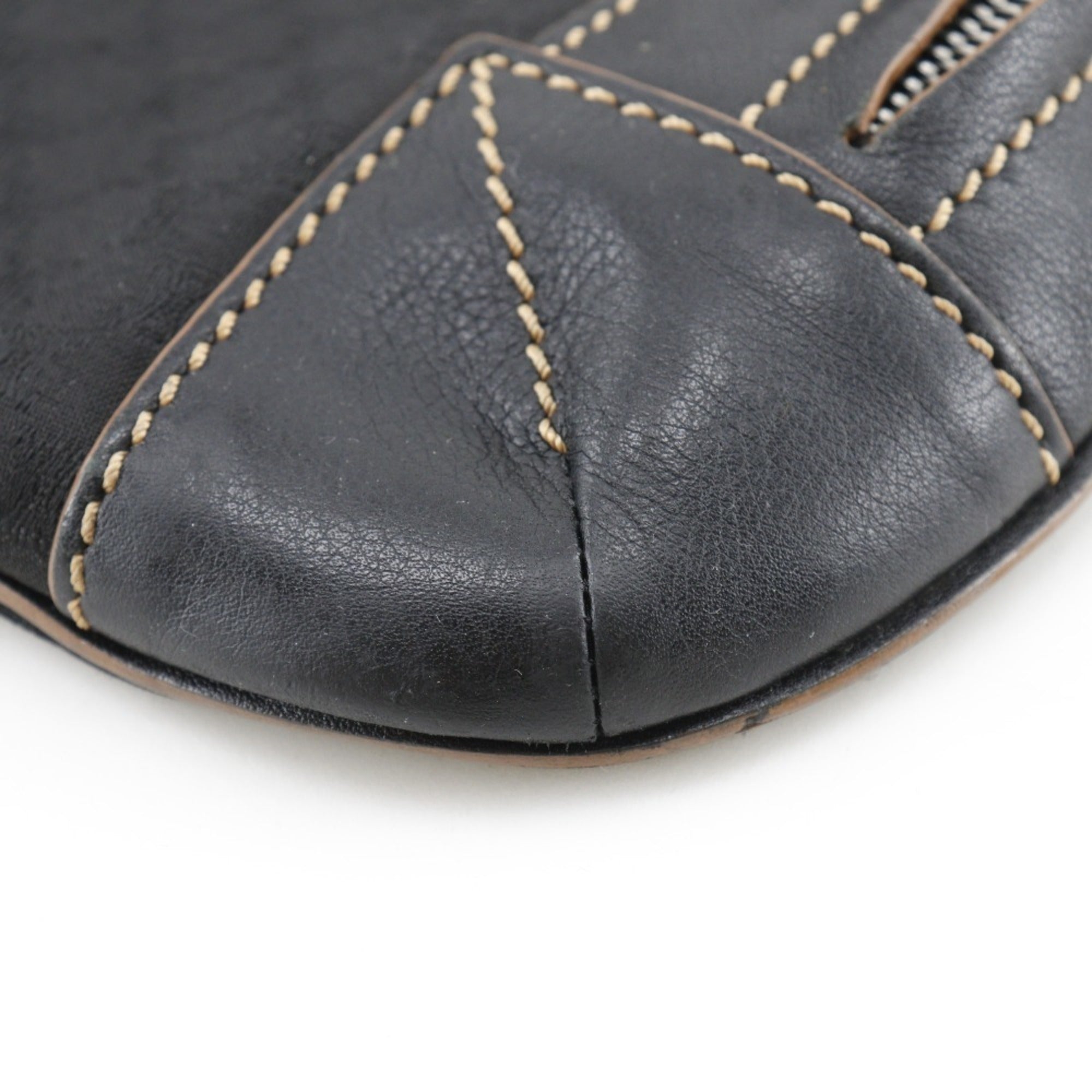 Celine Black Nylon Canvas Shoulder Bag (Pre-Owned)
