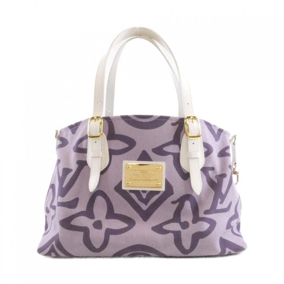 Louis Vuitton Lilac Canvas Handbag (Pre-Owned)