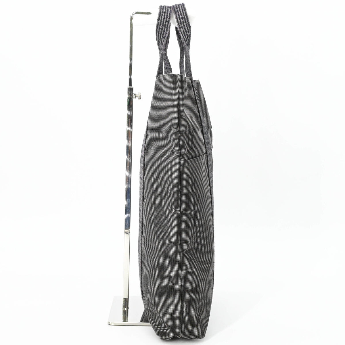 Hermes Her Line Gray Canvas Handbag Tote Bag (Pre-Owned)