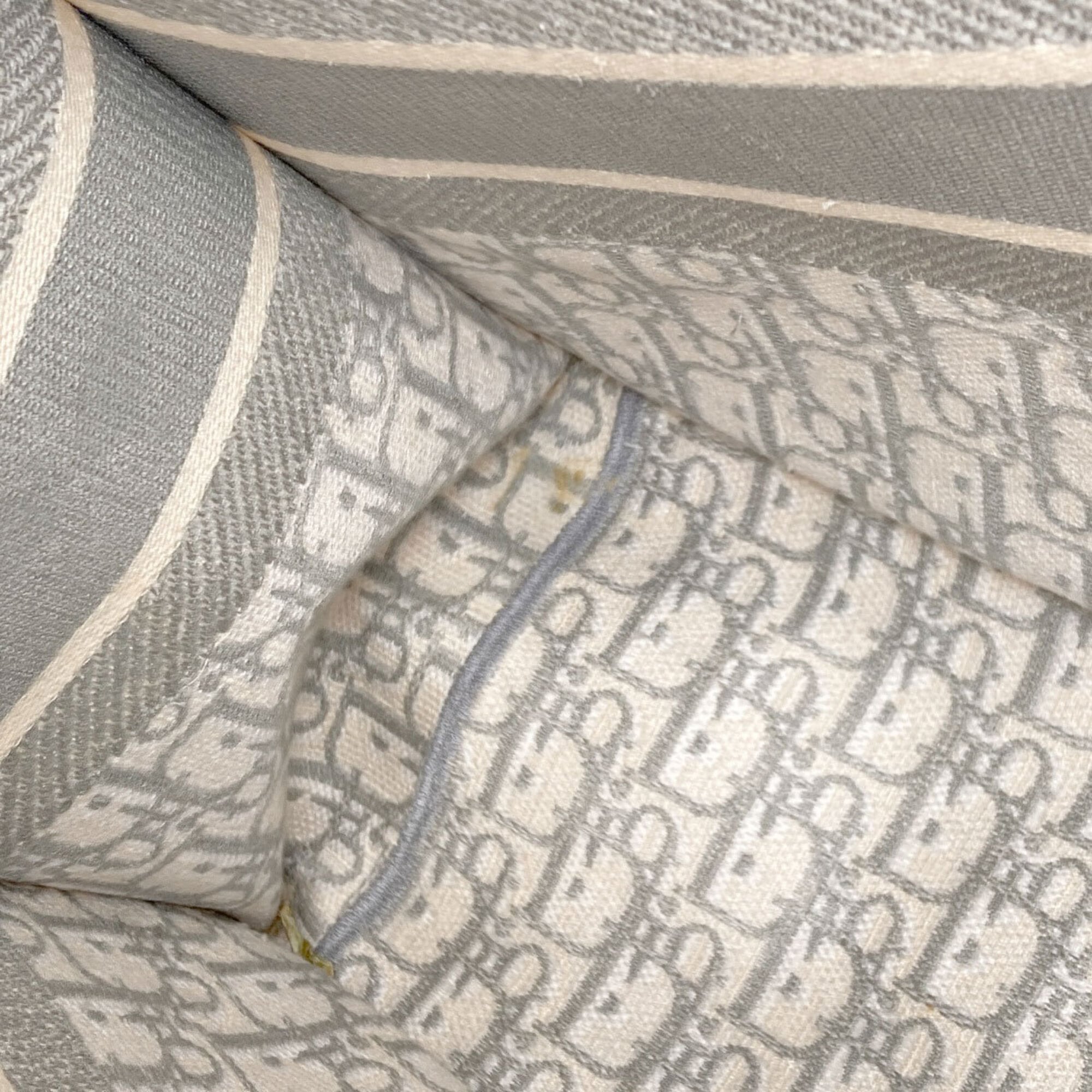 Christian Dior Gray Canvas Tote Bag (Pre-Owned)