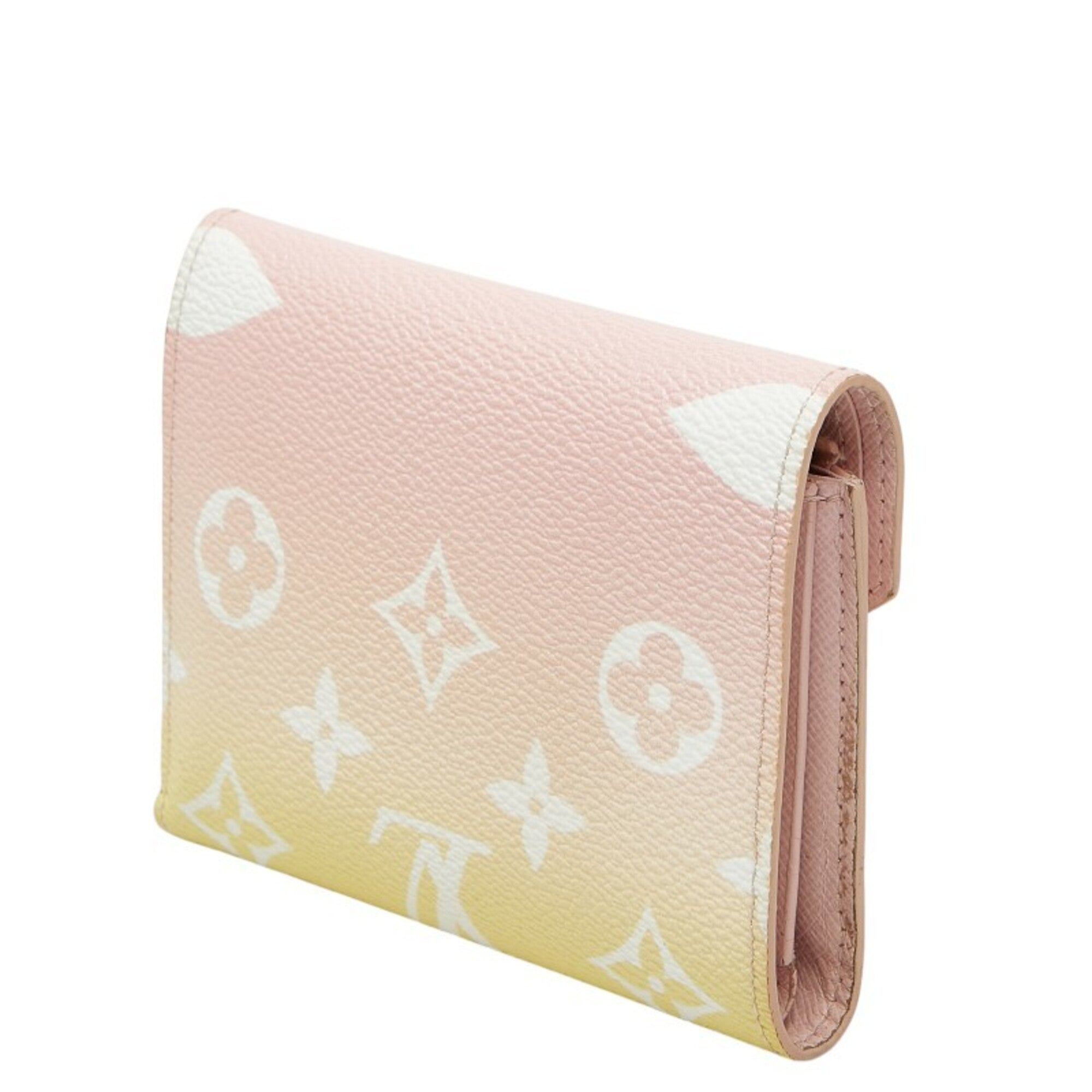 Louis Vuitton Monogram Pink Rose Clair Pvc Leather Wallet (Tri-Fold) (Pre-Owned)