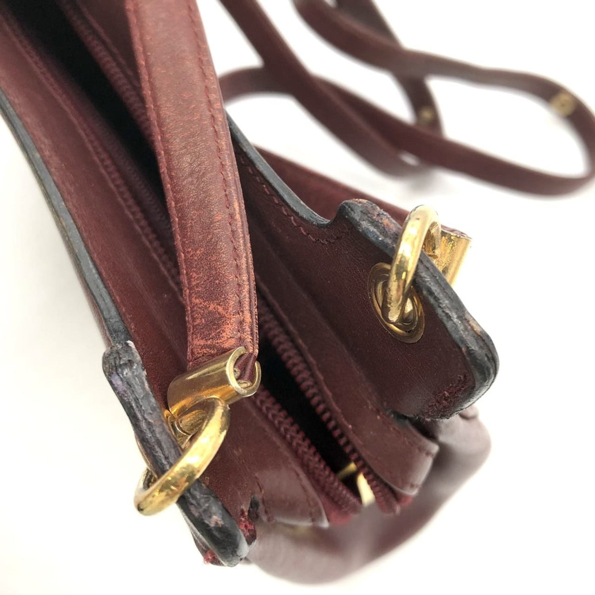 Christian Dior Red Color Leather Shoulder Bag (Pre-Owned)