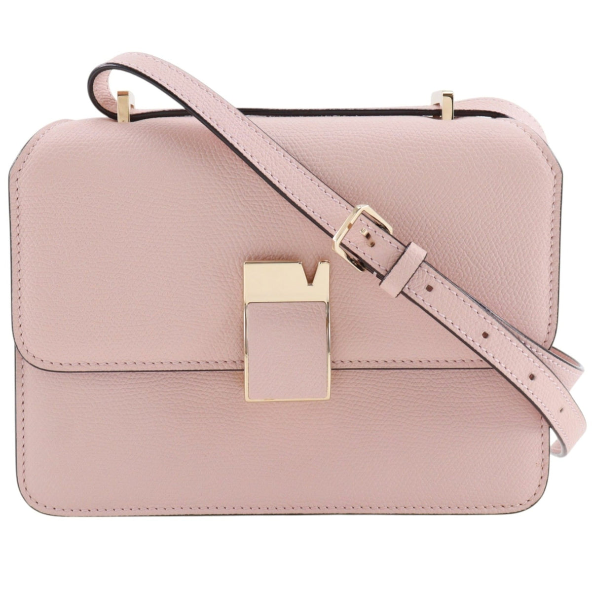 Valextra Pink Leather Shoulder Bag (Pre-Owned)