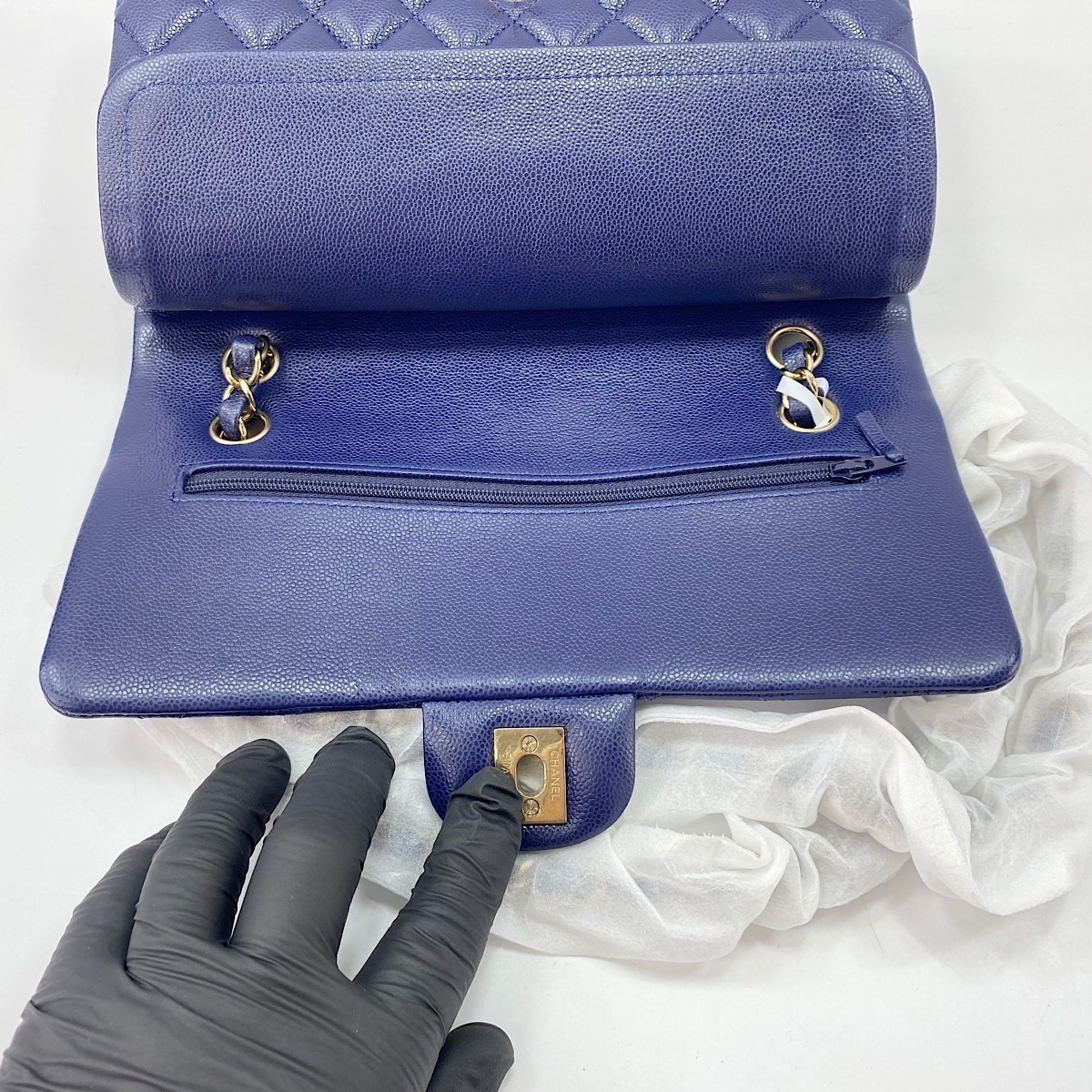 Chanel Matelasse Navy Shoulder Bag (Pre-Owned)
