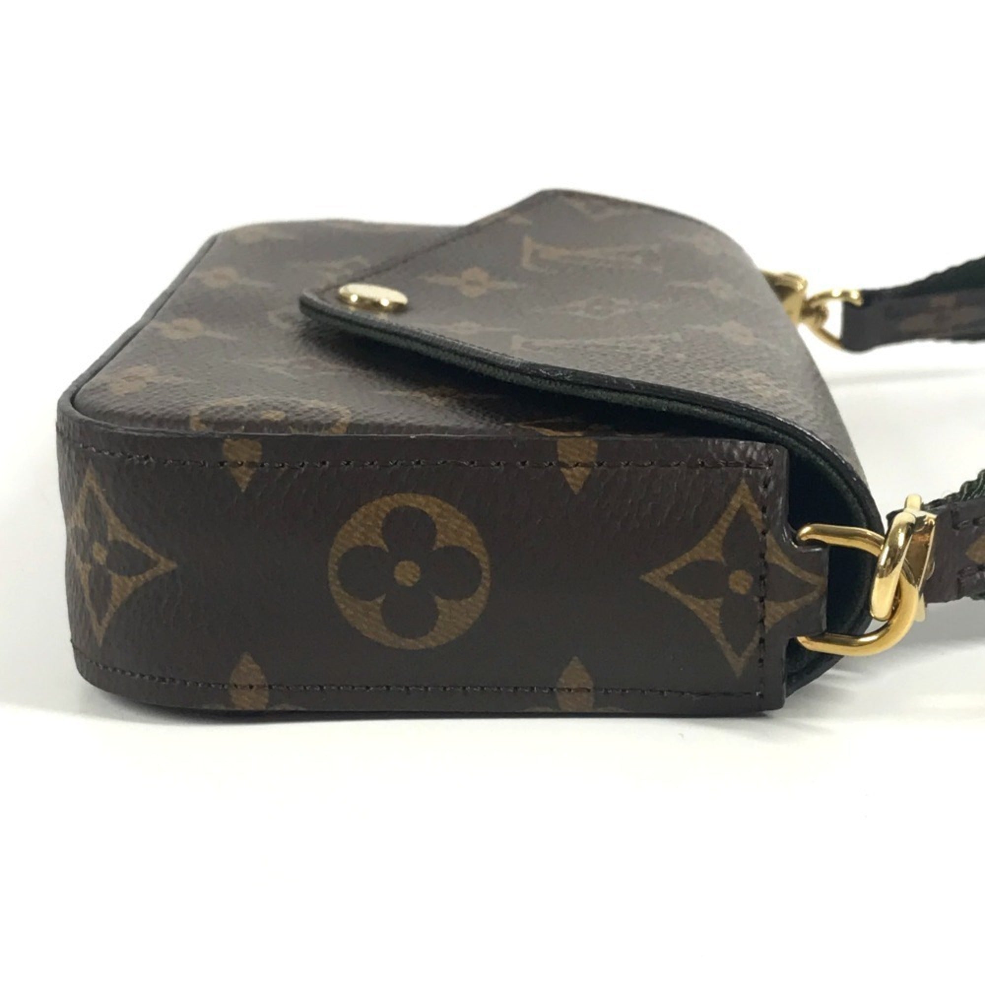 Louis Vuitton Brown Khaki Monogram Monogram Coin Purse/Coin Case (Pre-Owned)