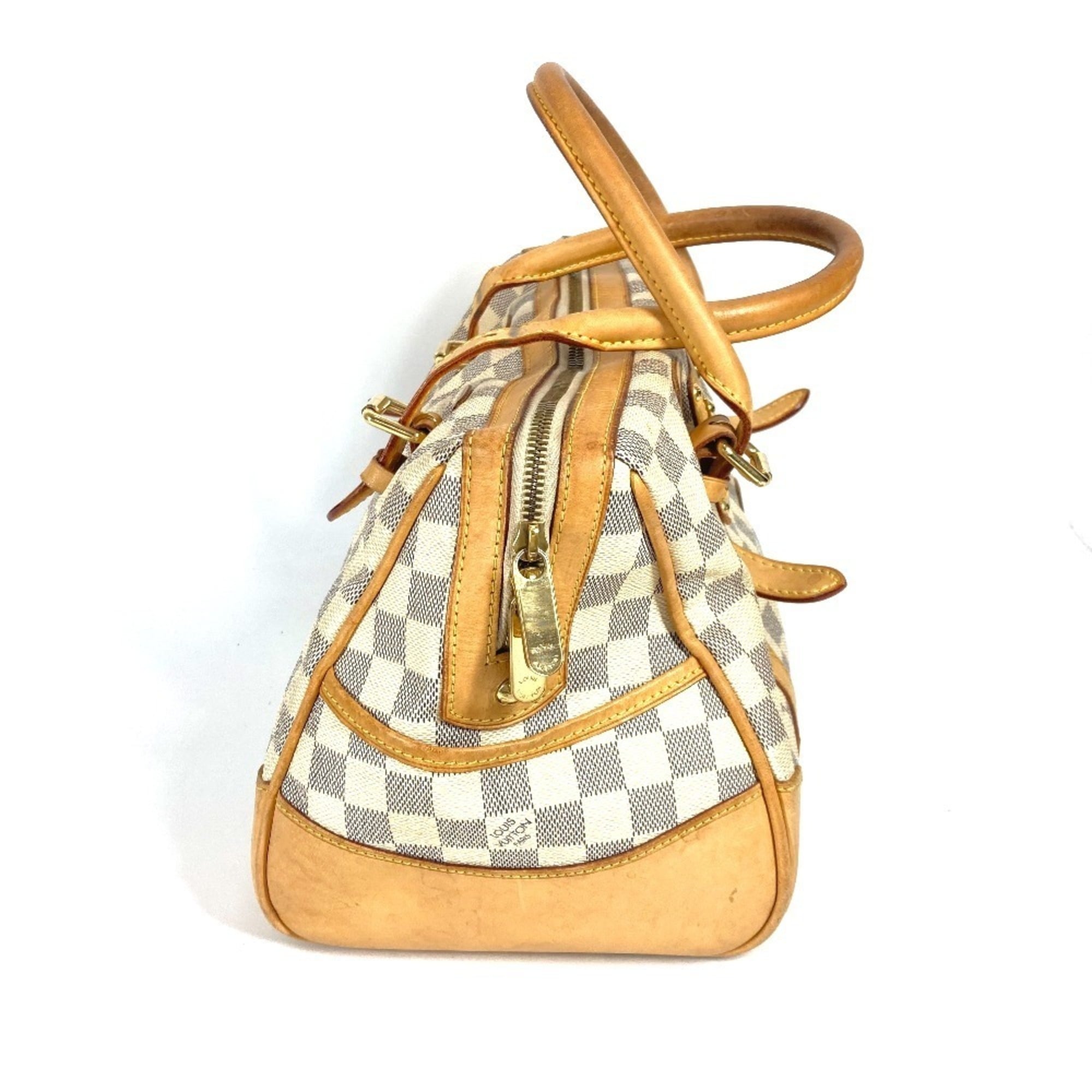 Louis Vuitton White Handbag Tote Bag (Pre-Owned)