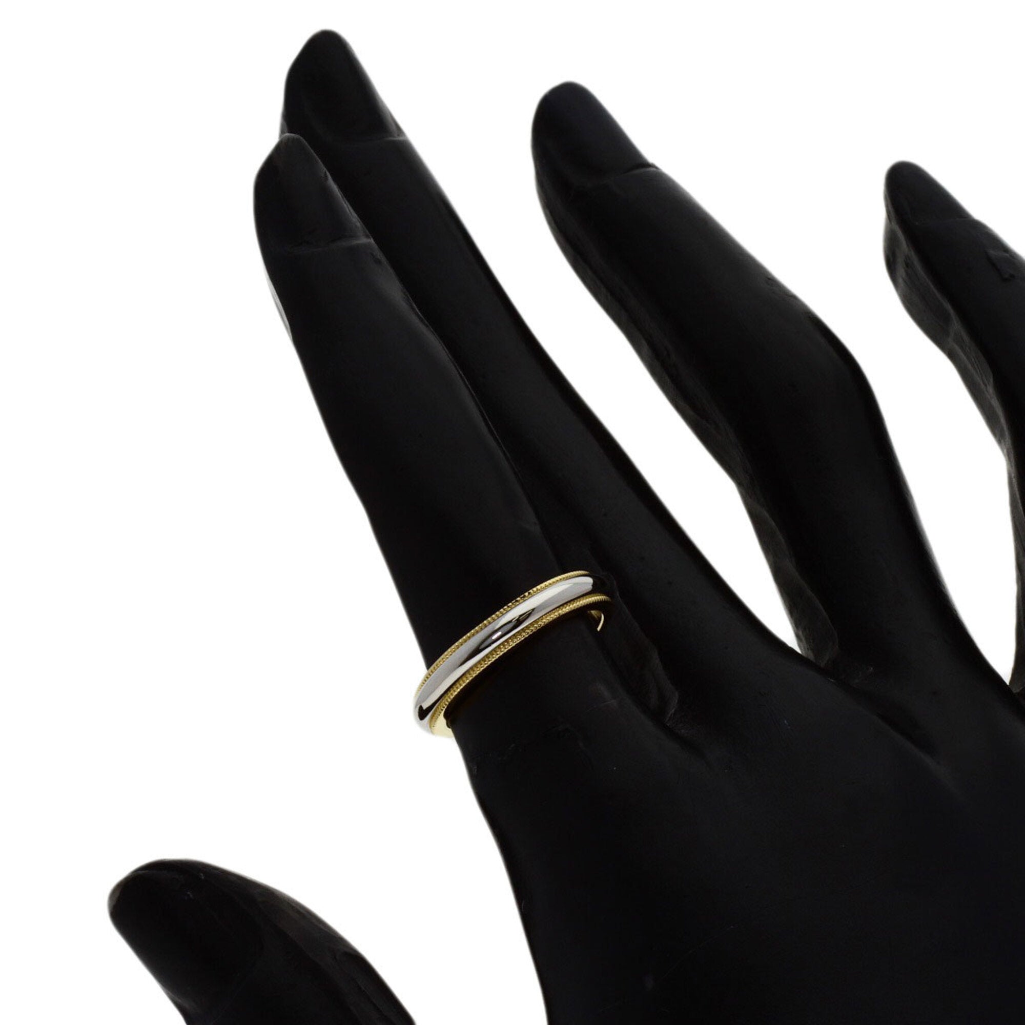 Tiffany Platinum Yellow Gold Yellow Gold (18K) Platinum 950 Band Ring (Pre-Owned)
