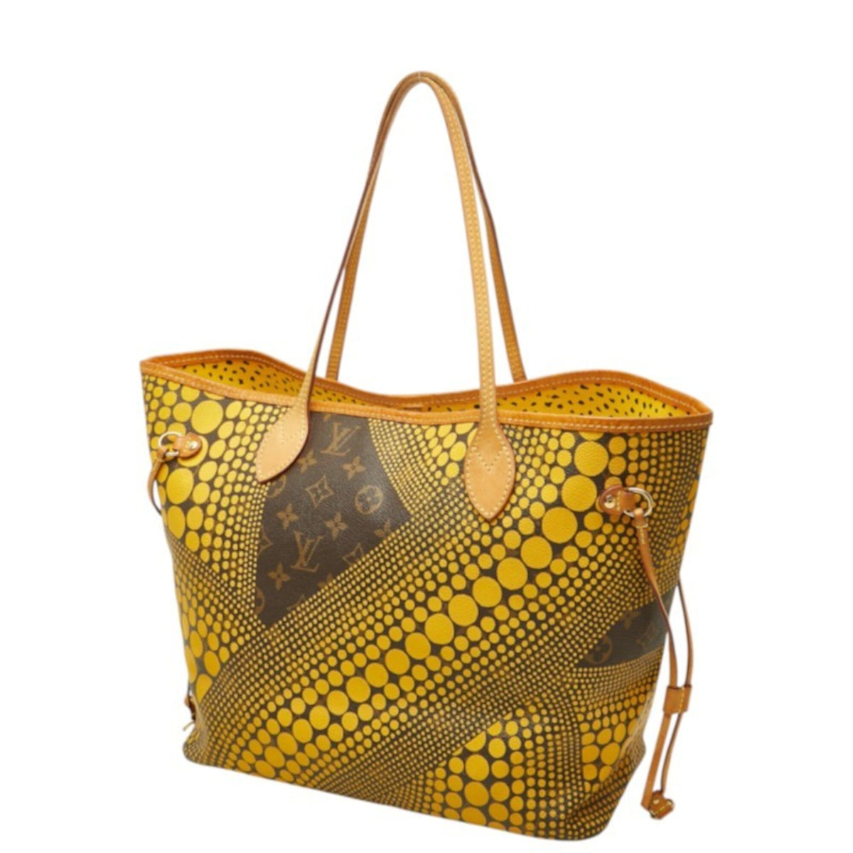 Louis Vuitton Brown Jaune Yellow Pvc Leather Shoulder Bag Tote Bag (Pre-Owned)