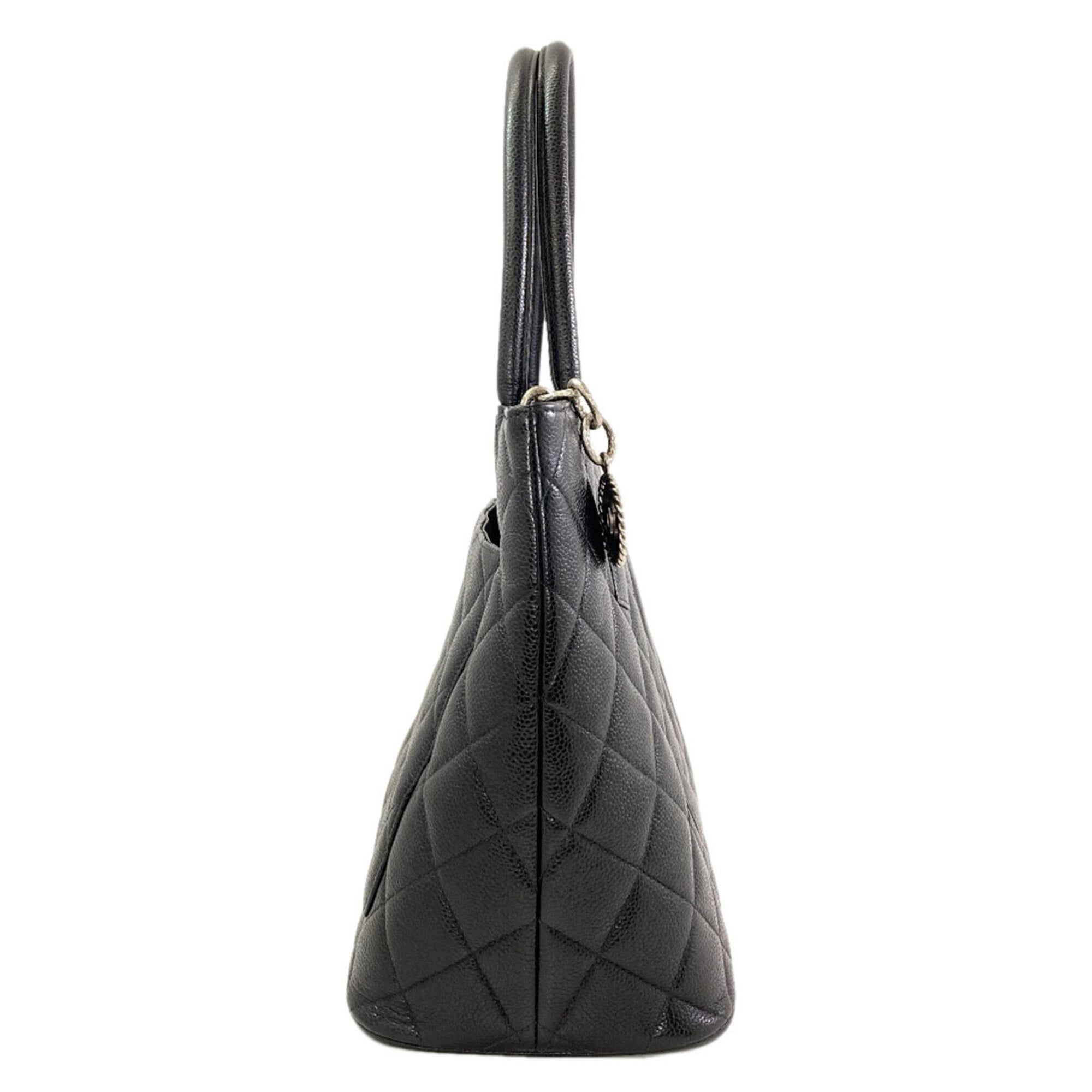 Chanel Black Leather Tote Bag (Pre-Owned)
