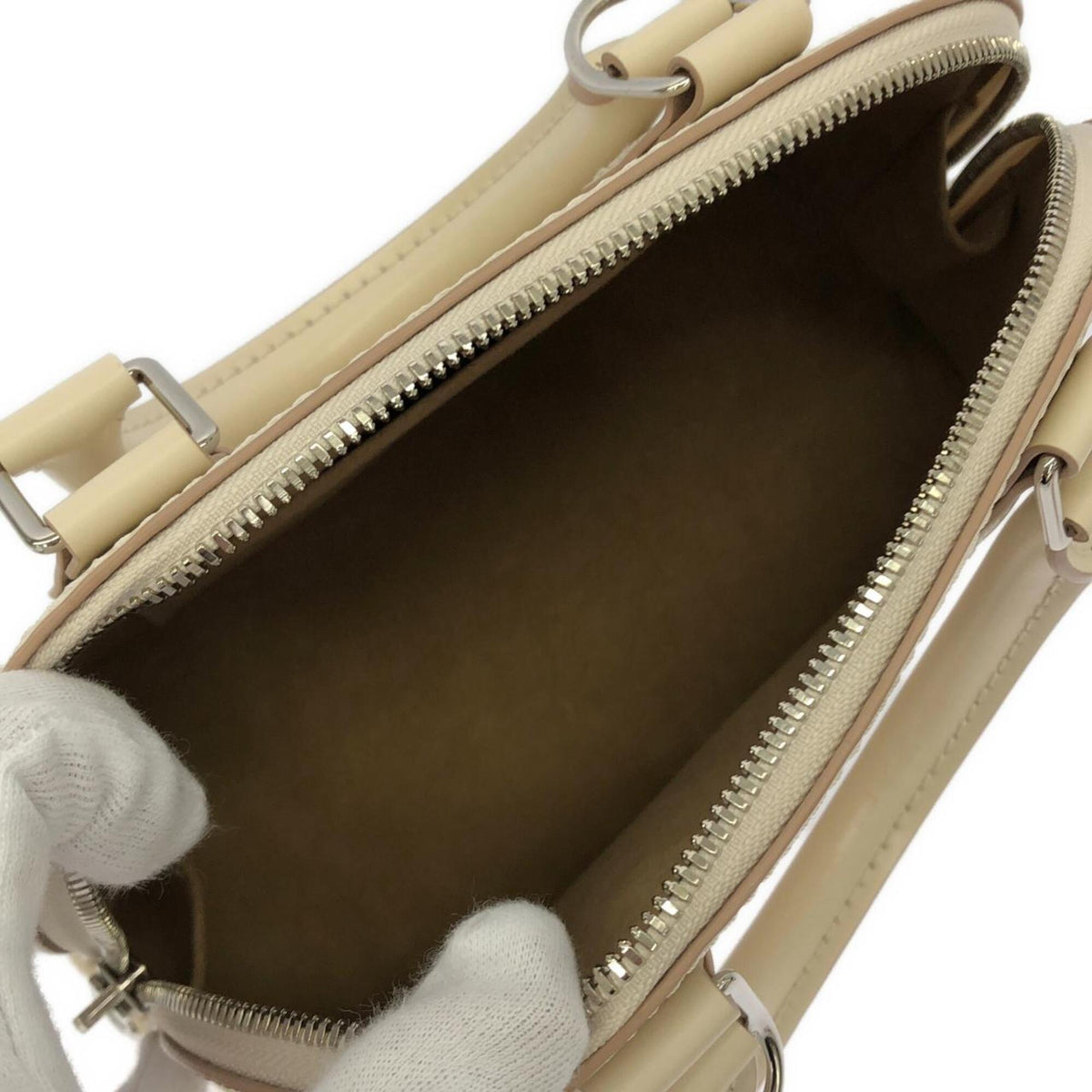 Louis Vuitton Beige Leather Handbag (Pre-Owned)