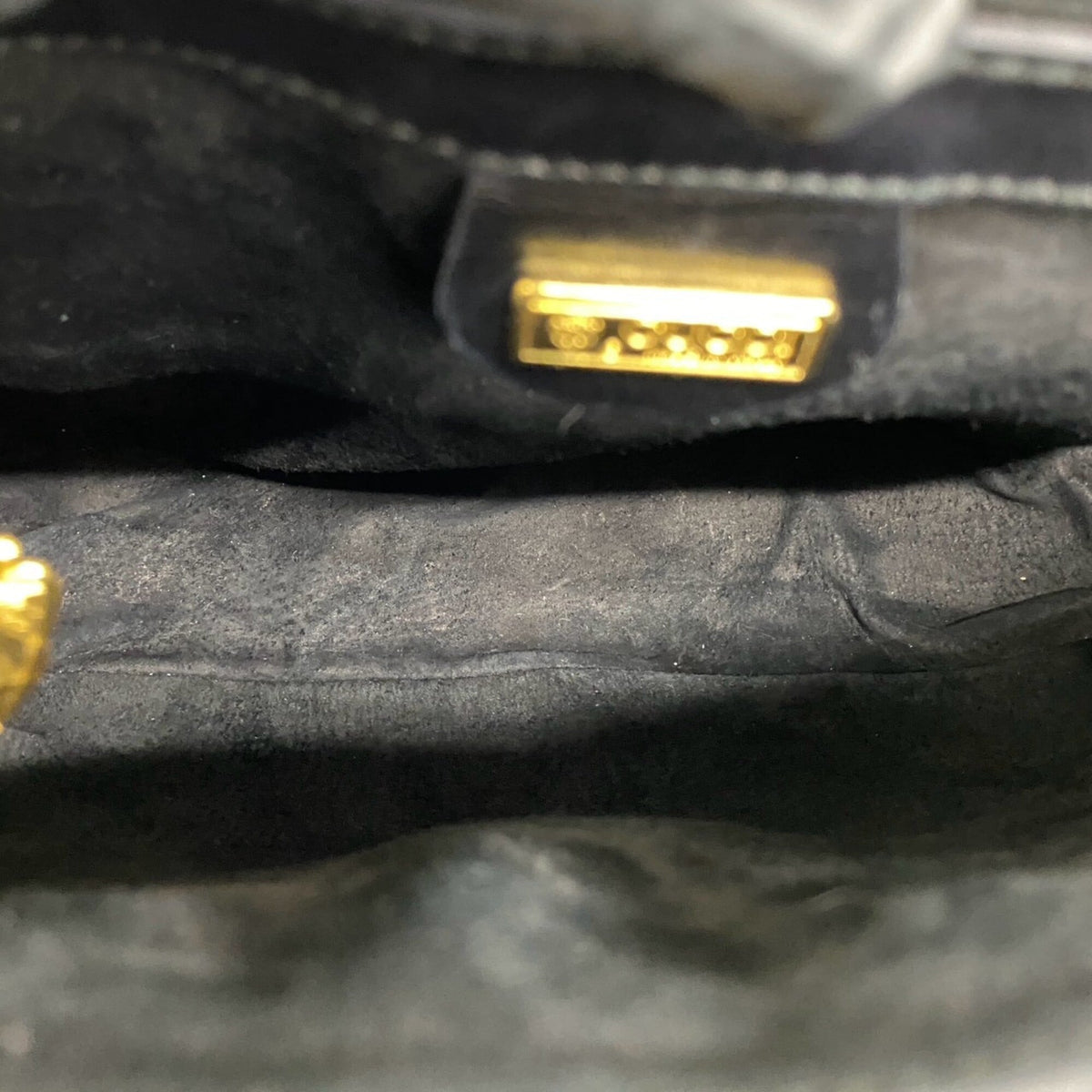 Gucci Brown Leather Elastane Handbag Tote Bag (Pre-Owned)