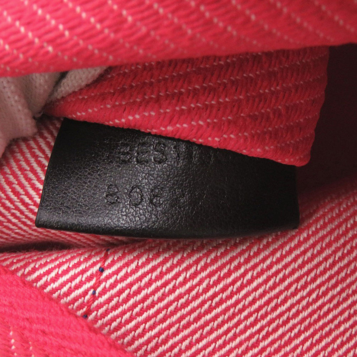 Burberry Red Color Canvas Clutch Bag Pouch (Pre-Owned)