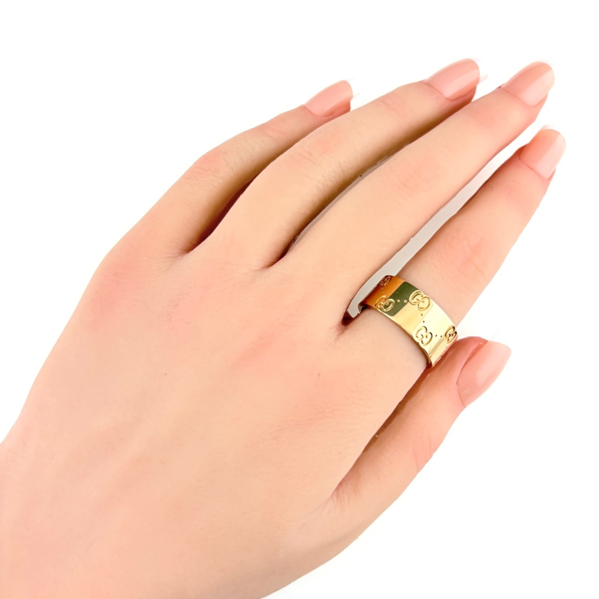 Gucci Icon Pink Gold (18K) Band Ring (Pre-Owned)