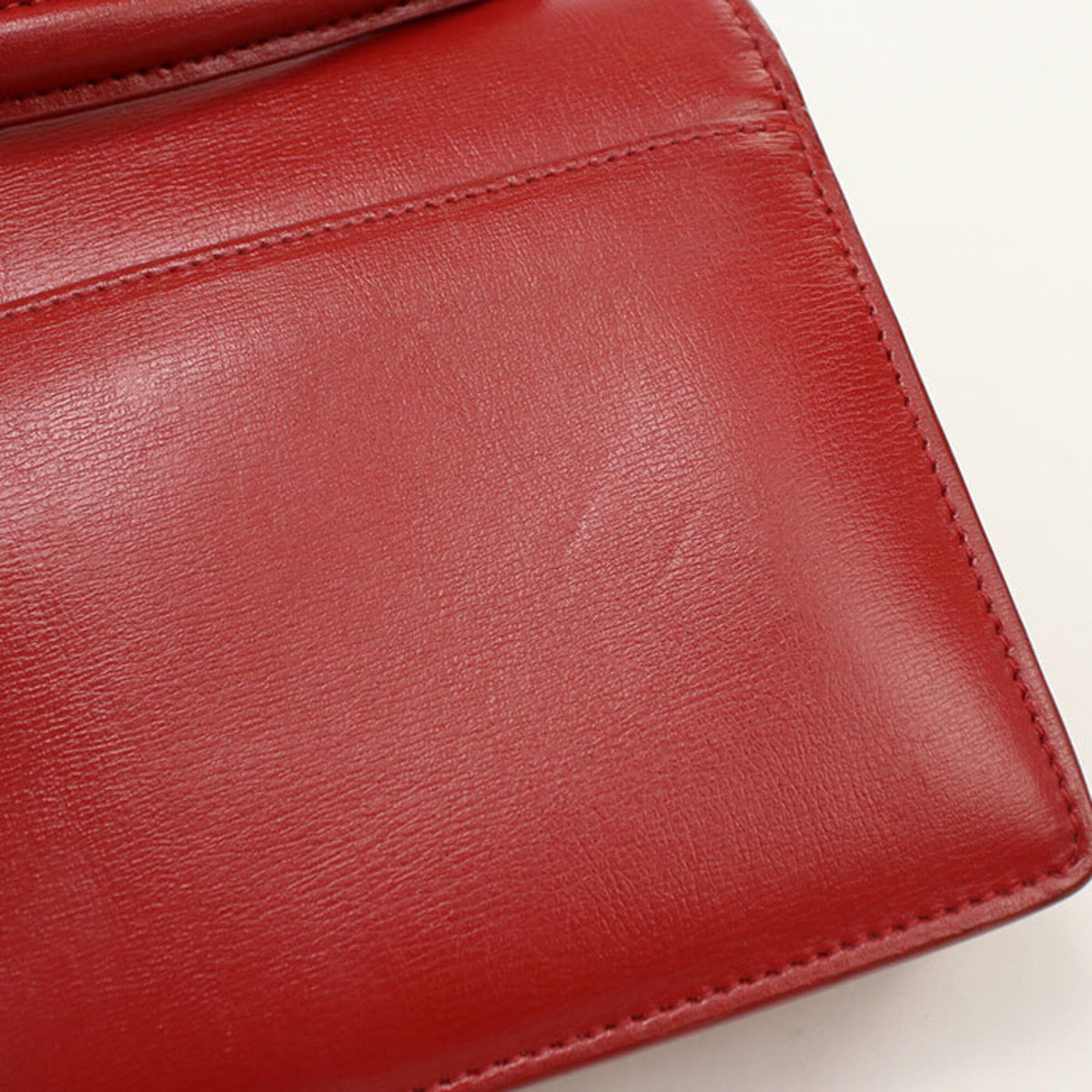 Saint Laurent Red Color Leather Shoulder Bag (Pre-Owned)