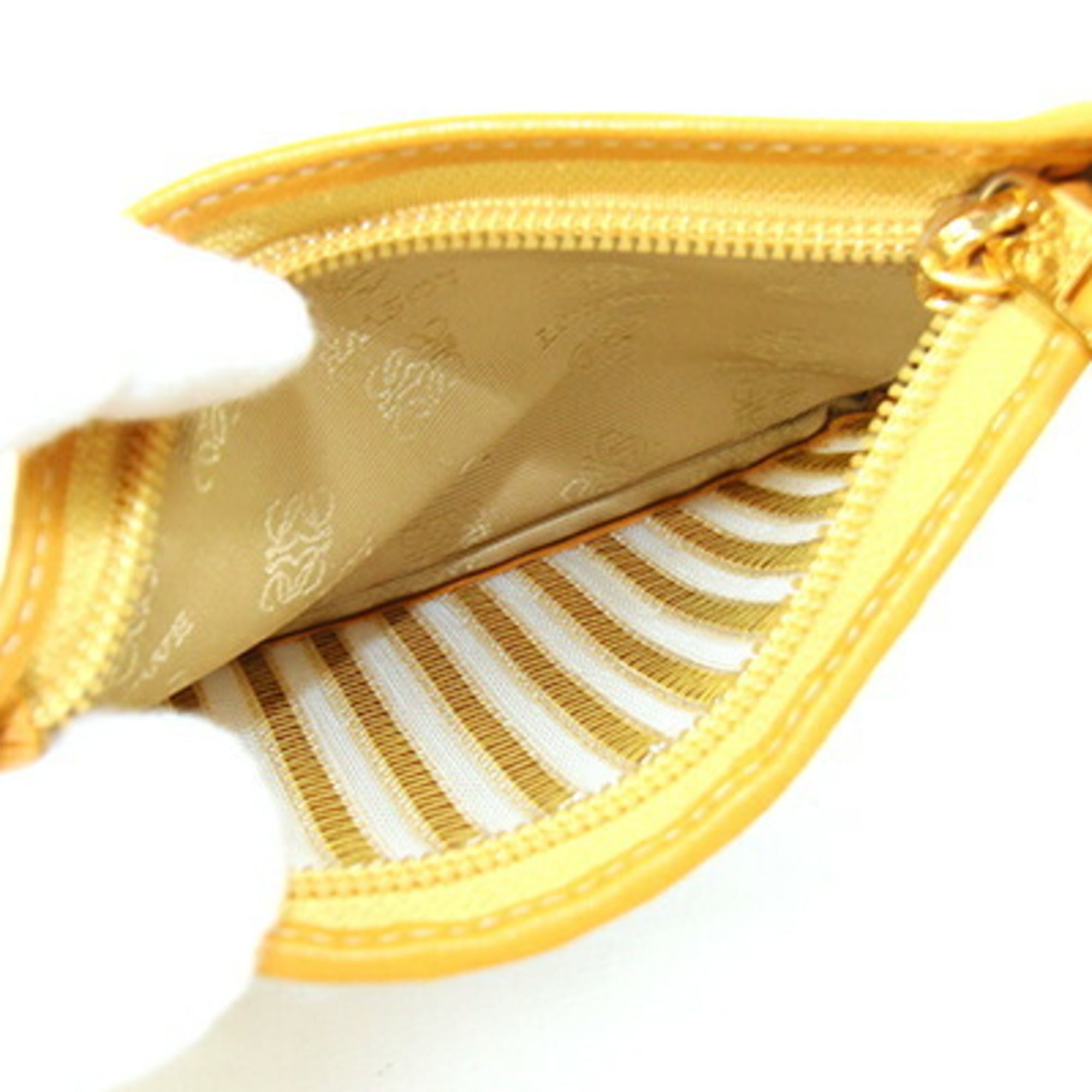 Loewe Yellow Leather Pouch (Pre-Owned)
