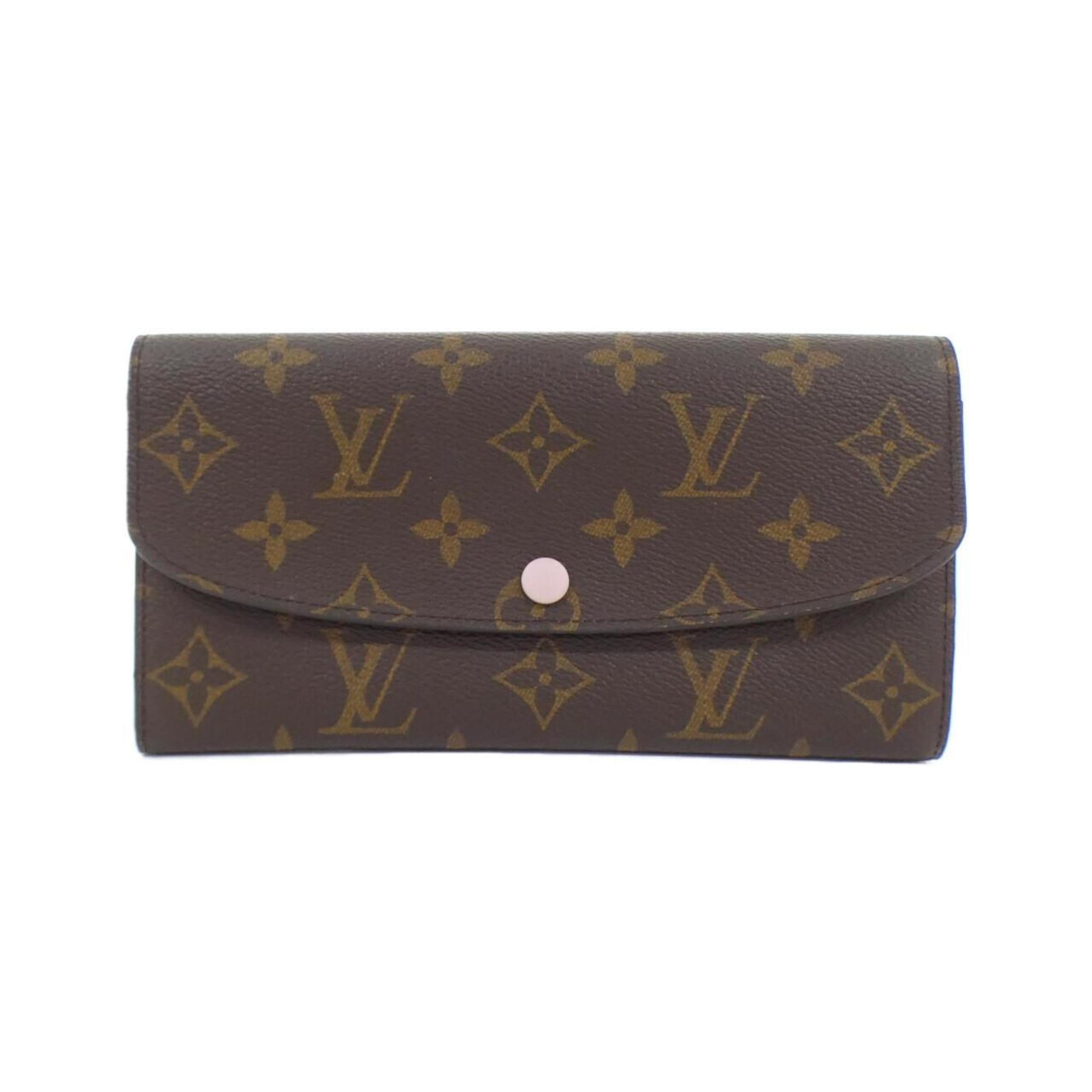 Louis Vuitton Brown Marron Rose Ballerine Coated Canvas Wallet (Bi-Fold) (Pre-Owned)