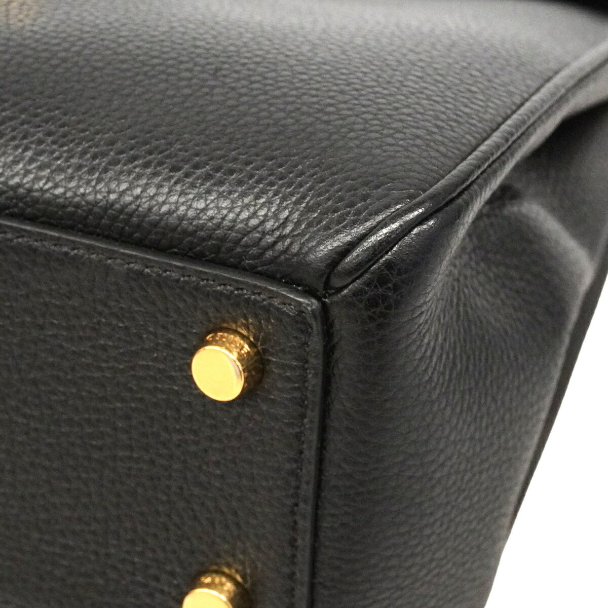 Celine Black Leather Handbag (Pre-Owned)