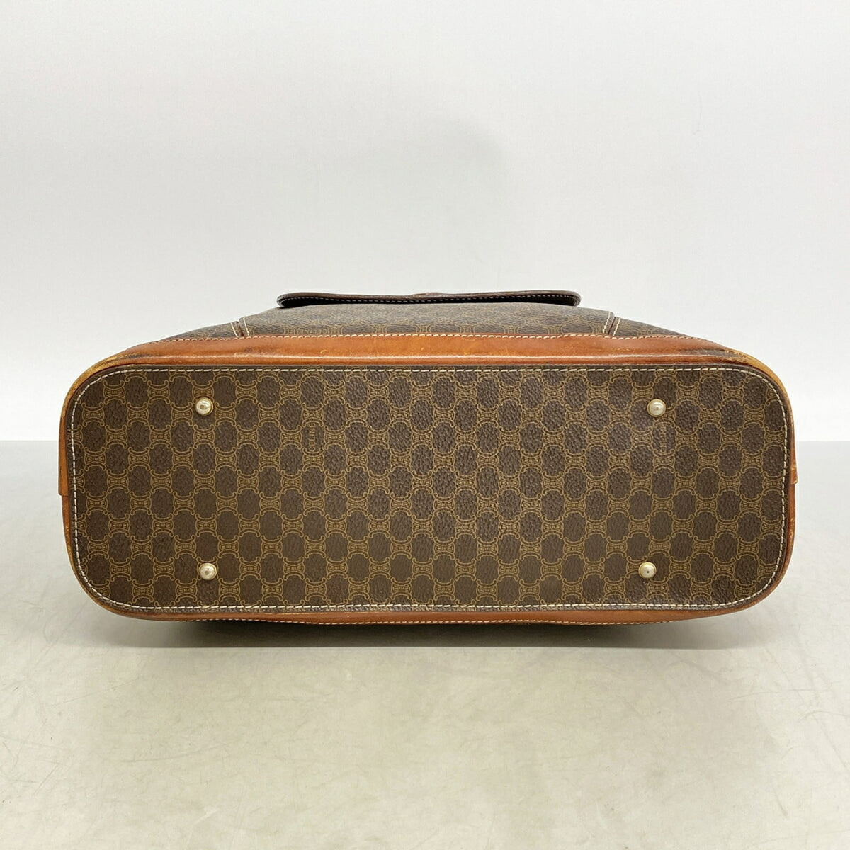 Celine Brown Pvc Handbag (Pre-Owned)