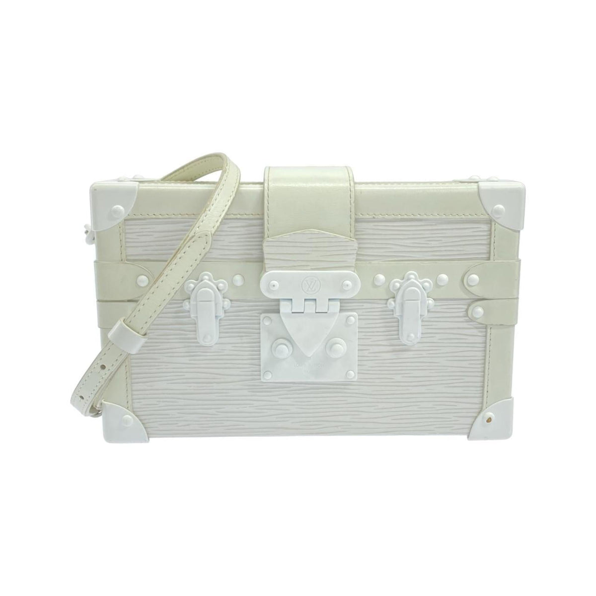 Louis Vuitton White Leather Shoulder Bag (Pre-Owned)