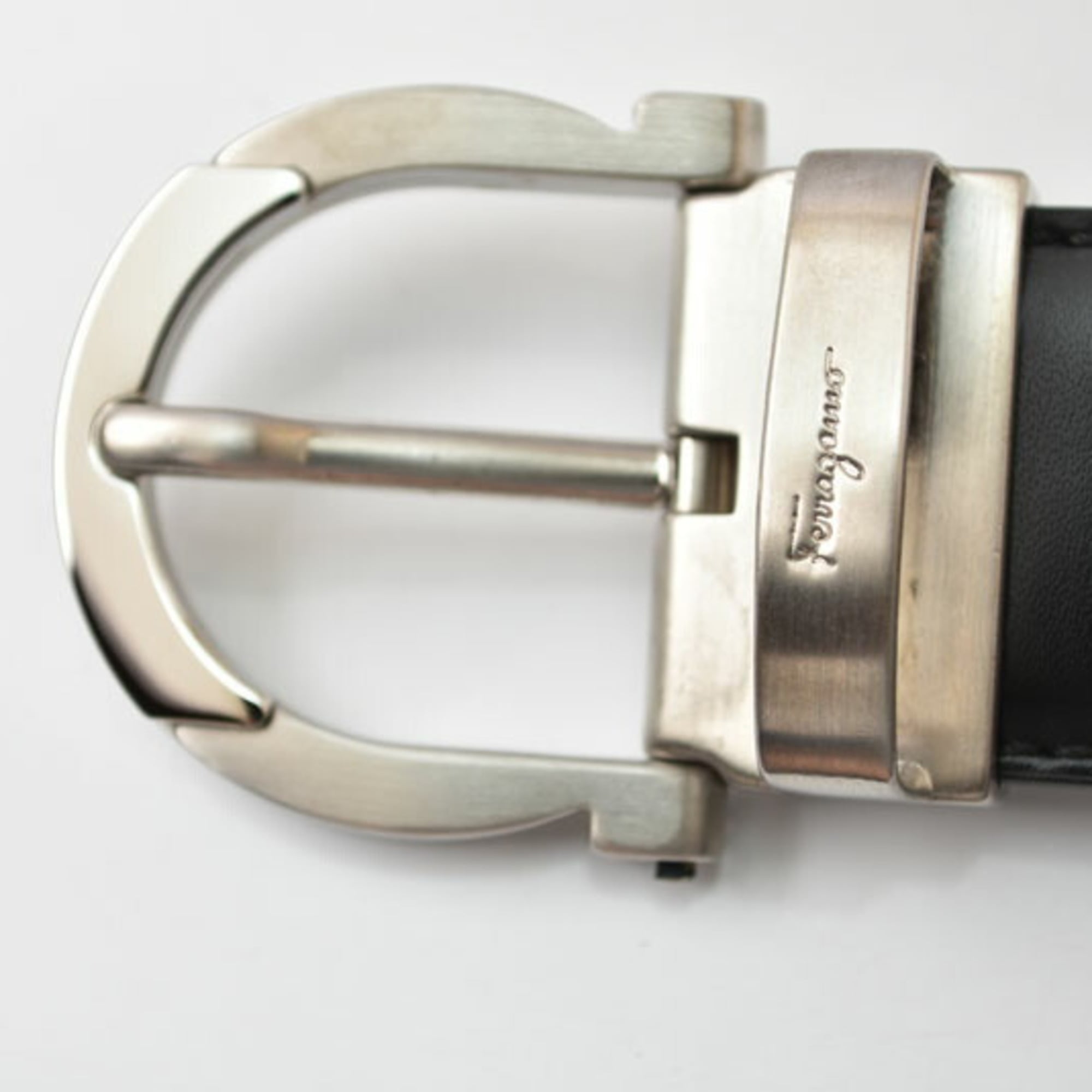 Salvatore Ferragamo Black Brown Standard Belt (Pre-Owned)