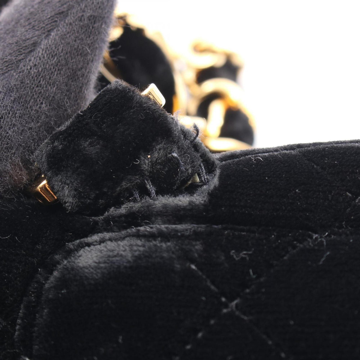 Chanel Black Fabric Backpack Handbag (Pre-Owned)