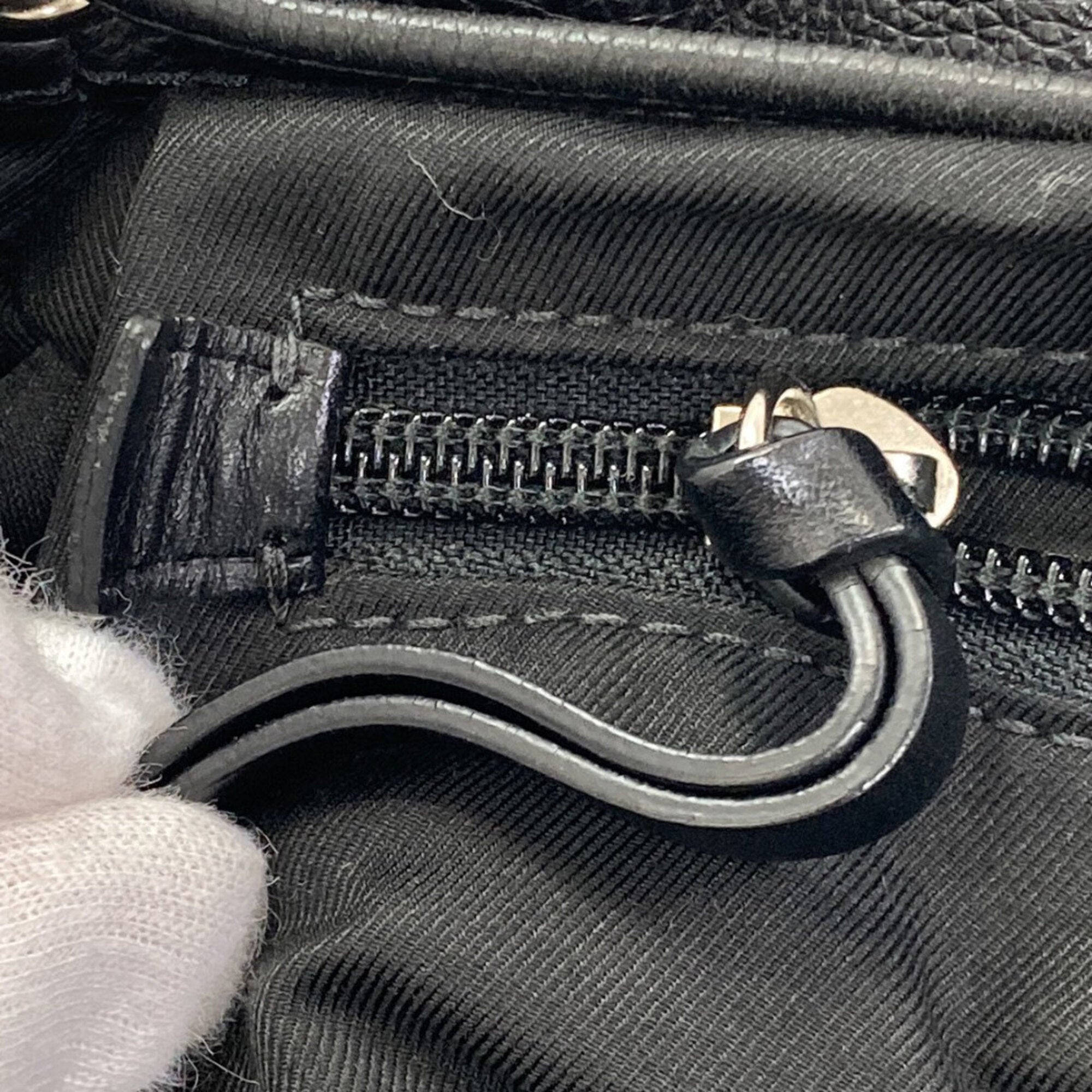 Coach Black Leather Backpack (Pre-Owned)