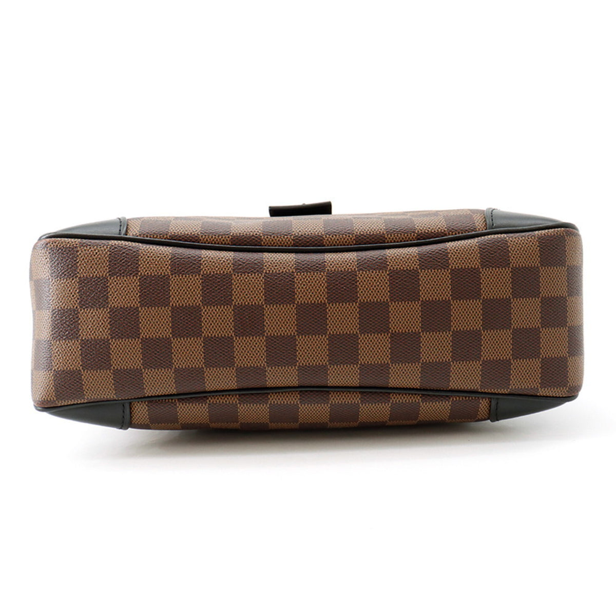 Louis Vuitton Black Damier Canvas Ebene Noir Exotic Leather Handbag Shoulder Bag (Pre-Owned)