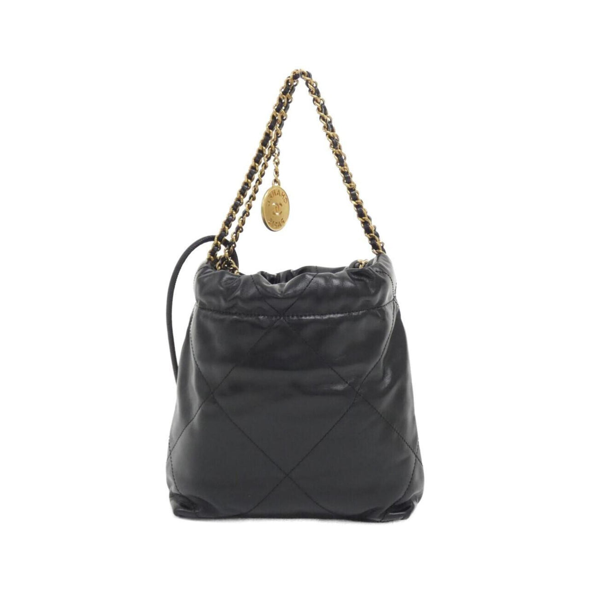 Chanel Black Leather Handbag (Pre-Owned)