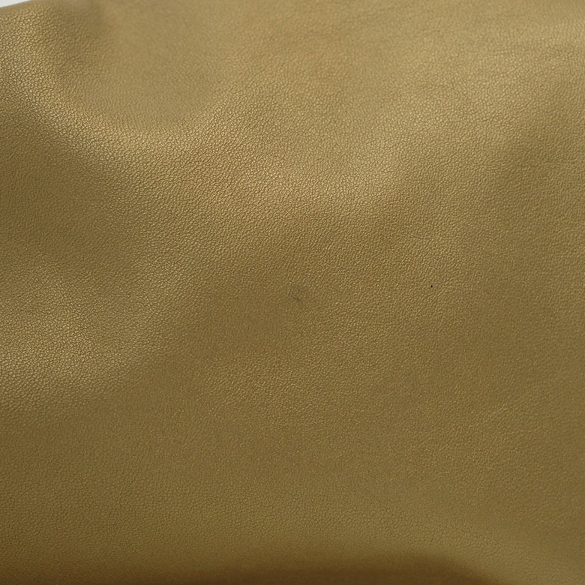 Loewe Gold Leather Shoulder Bag (Pre-Owned)