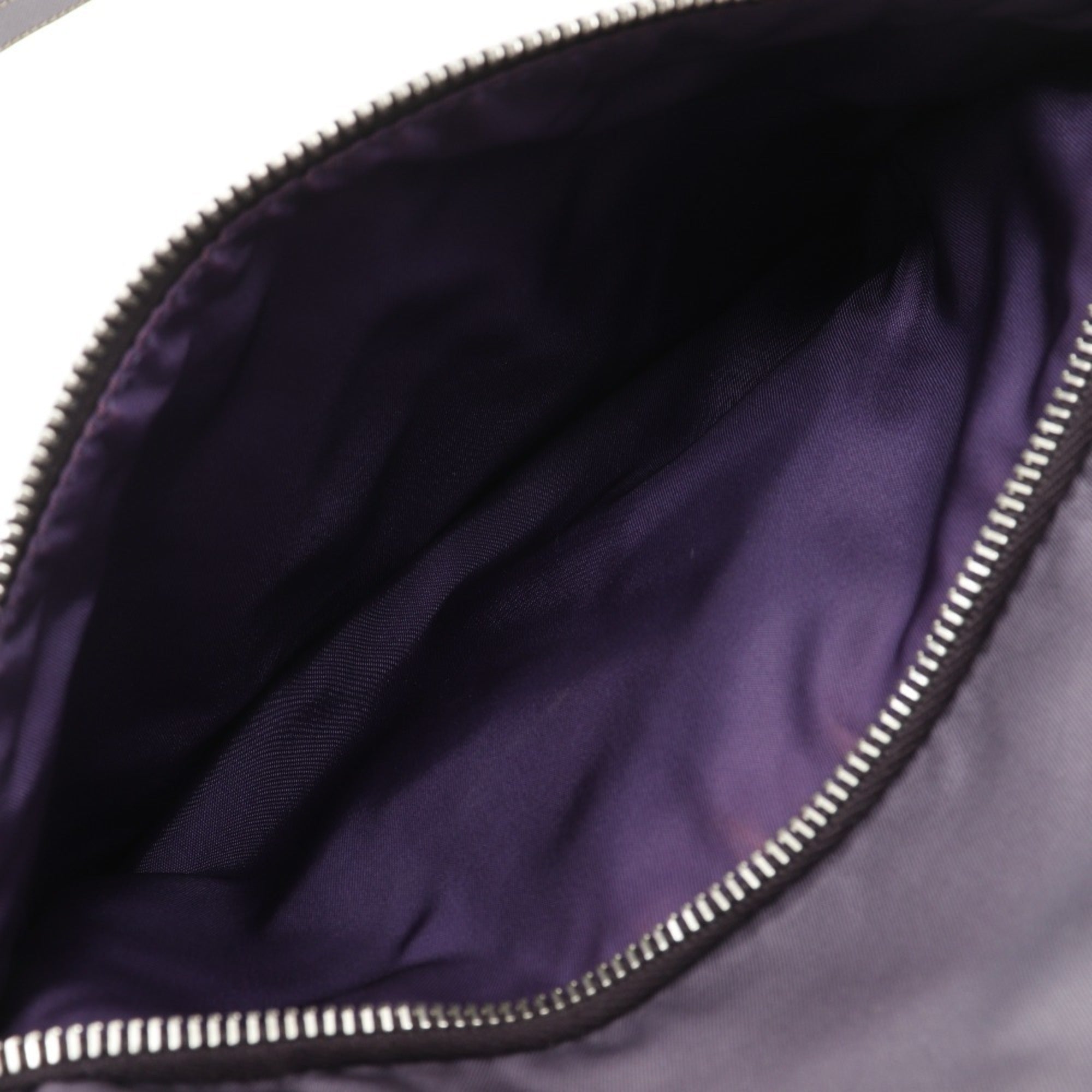 Prada Purple Nylon Leather Shoulder Bag (Pre-Owned)