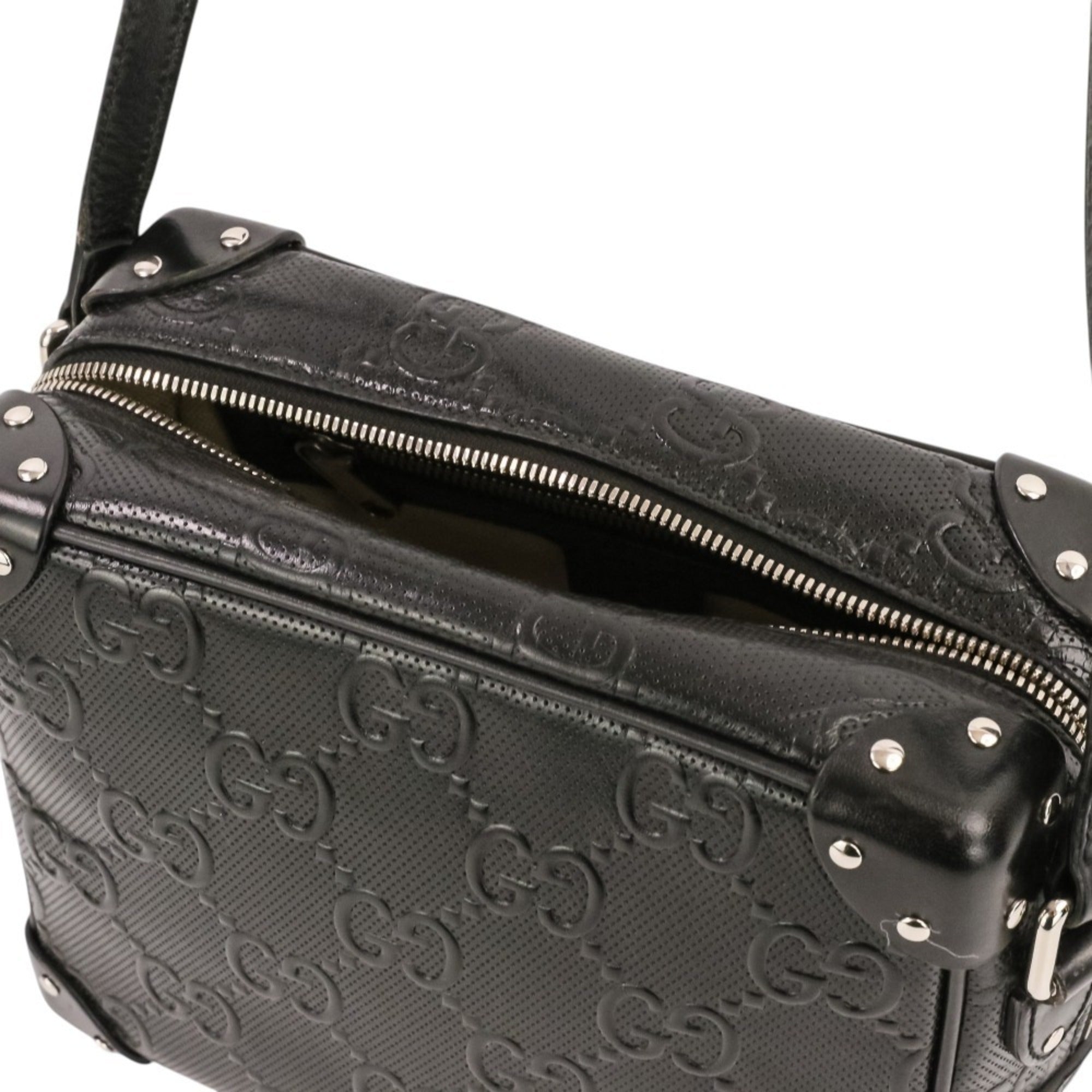 Gucci Black Leather Shoulder Bag (Pre-Owned)