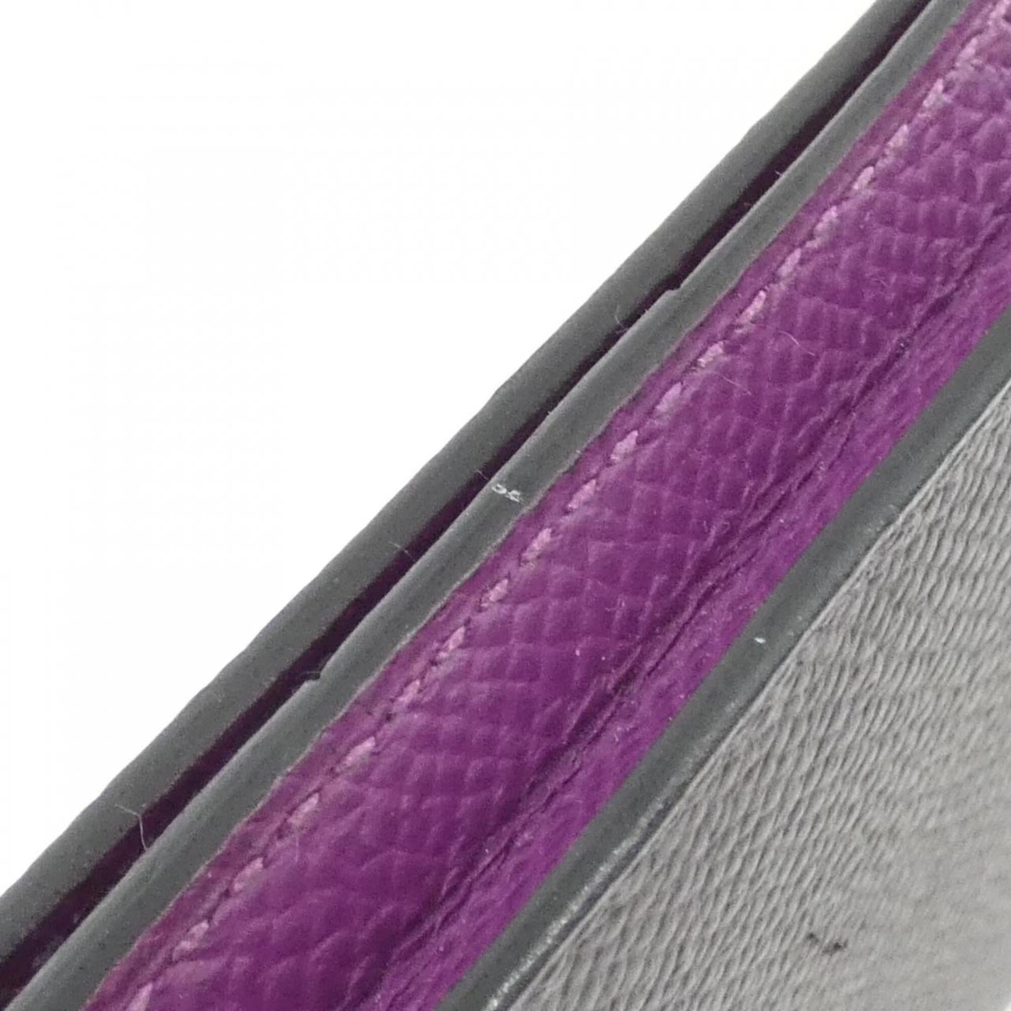 Hermes Anemone Purple Epsom Leather Long Wallet (Bi-Fold) (Pre-Owned)