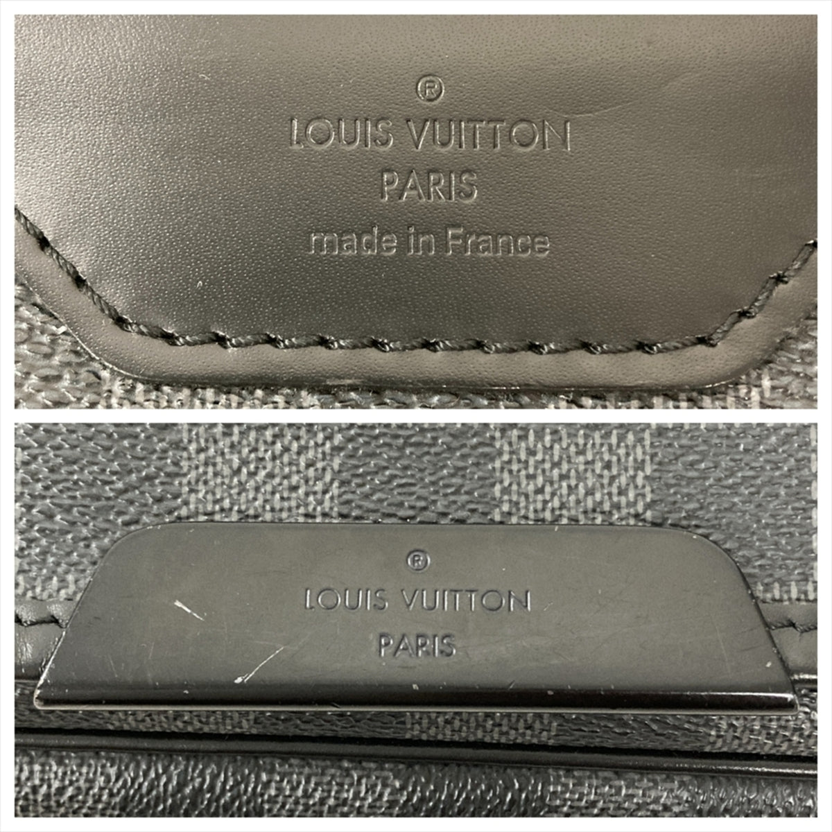 Louis Vuitton Black Damier Graphite Shoulder Bag (Pre-Owned)