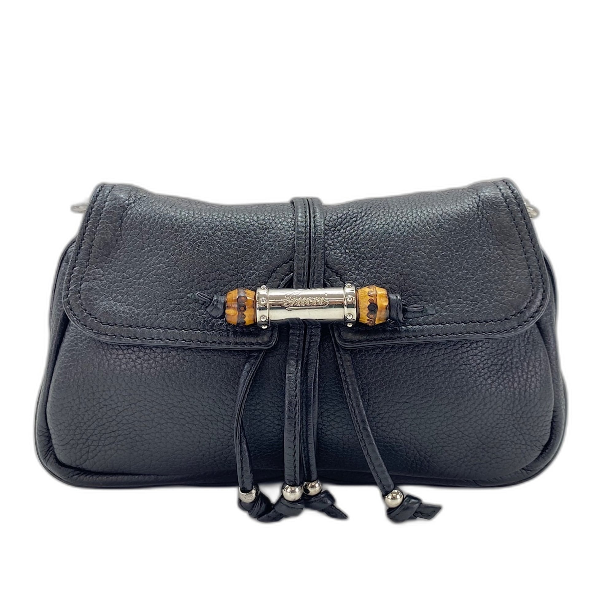 Gucci Bamboo Black Shoulder Bag (Pre-Owned)