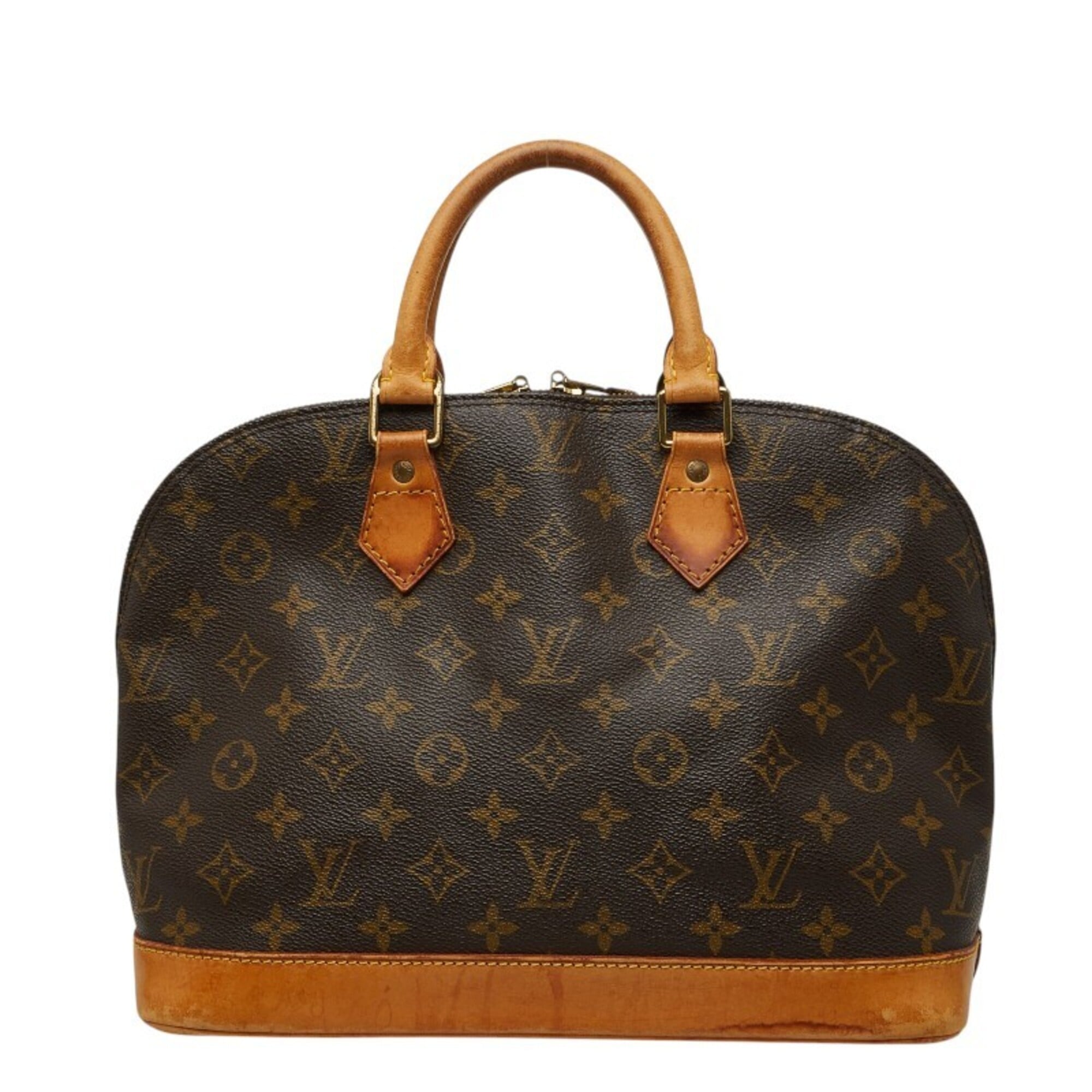 Louis Vuitton Brown Pvc Leather Handbag (Pre-Owned)
