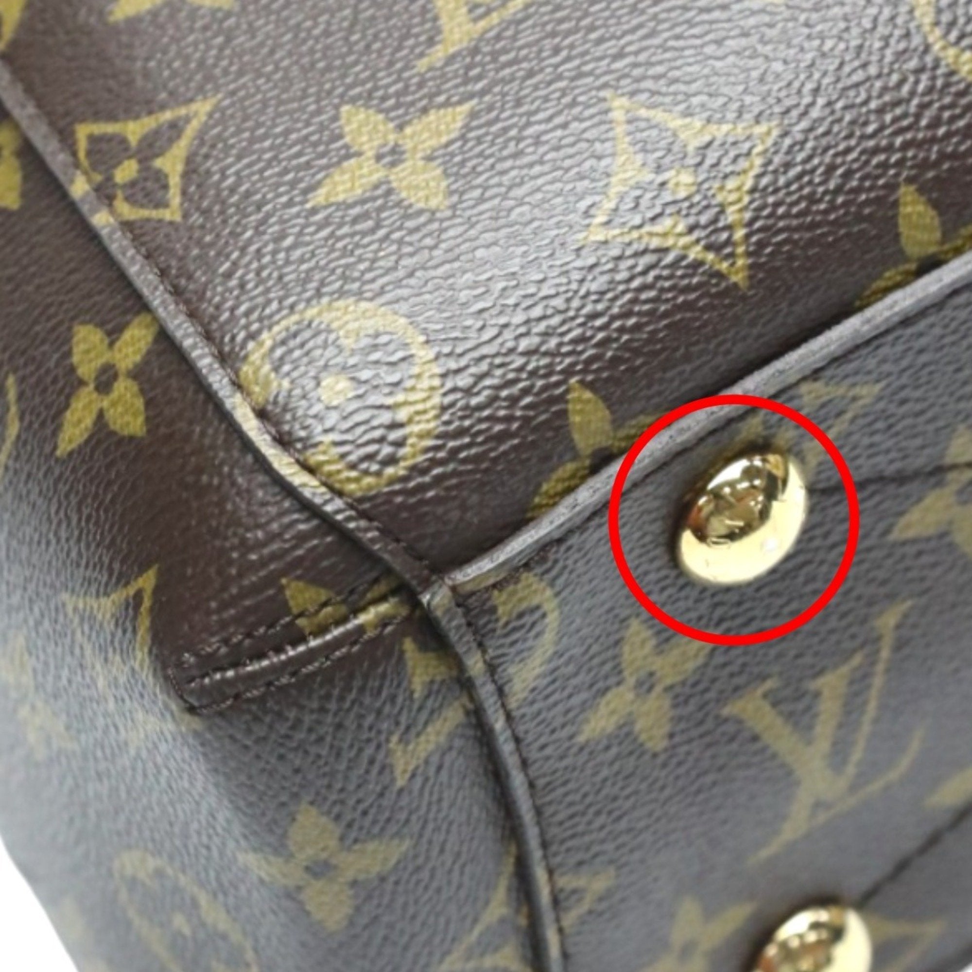 Louis Vuitton Brown Monogram Canvas Handbag Shoulder Bag (Pre-Owned)