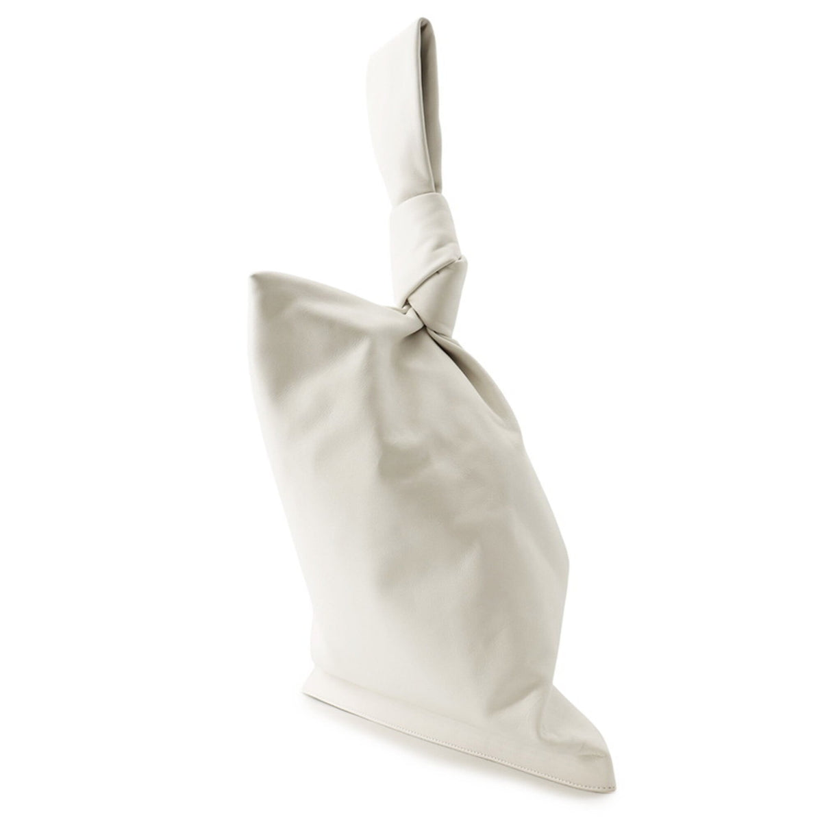 Bottega Veneta White Leather Handbag (Pre-Owned)
